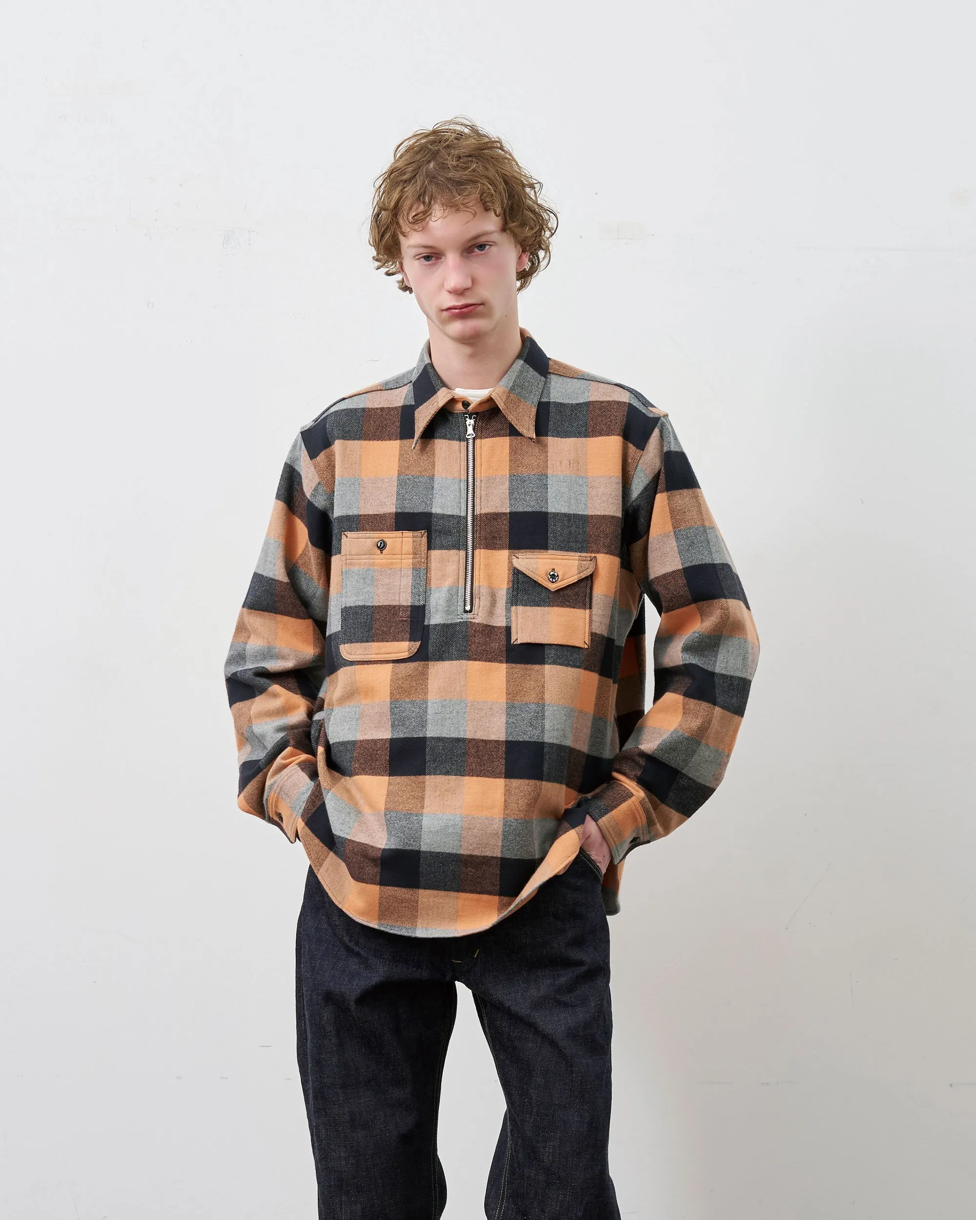 PRE-ORDER | Y1936 H-ZIP FLANNEL CHECK SHIRT sold by Big Yank product image thumbnail 2