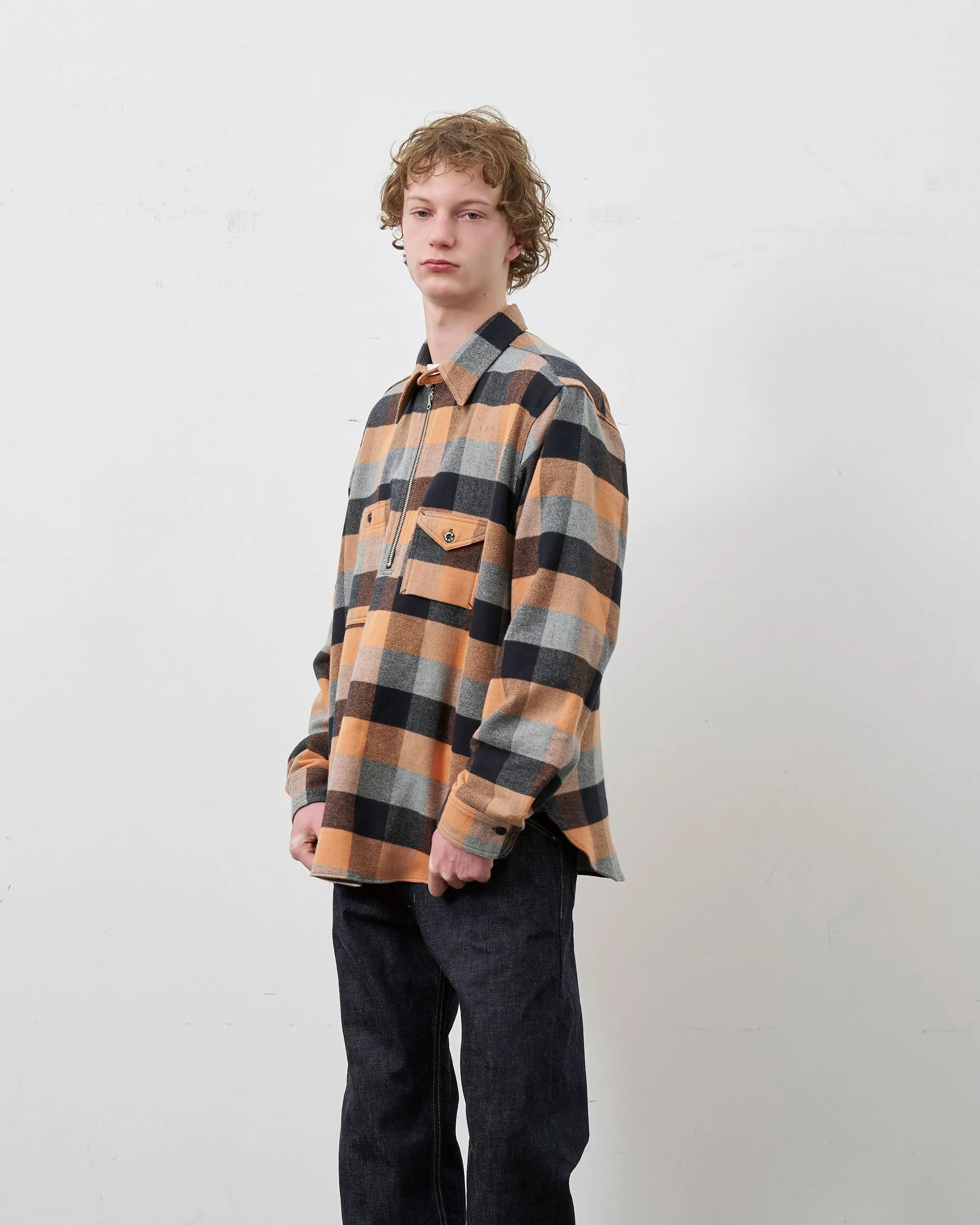 PRE-ORDER | Y1936 H-ZIP FLANNEL CHECK SHIRT sold by Big Yank product image thumbnail 3