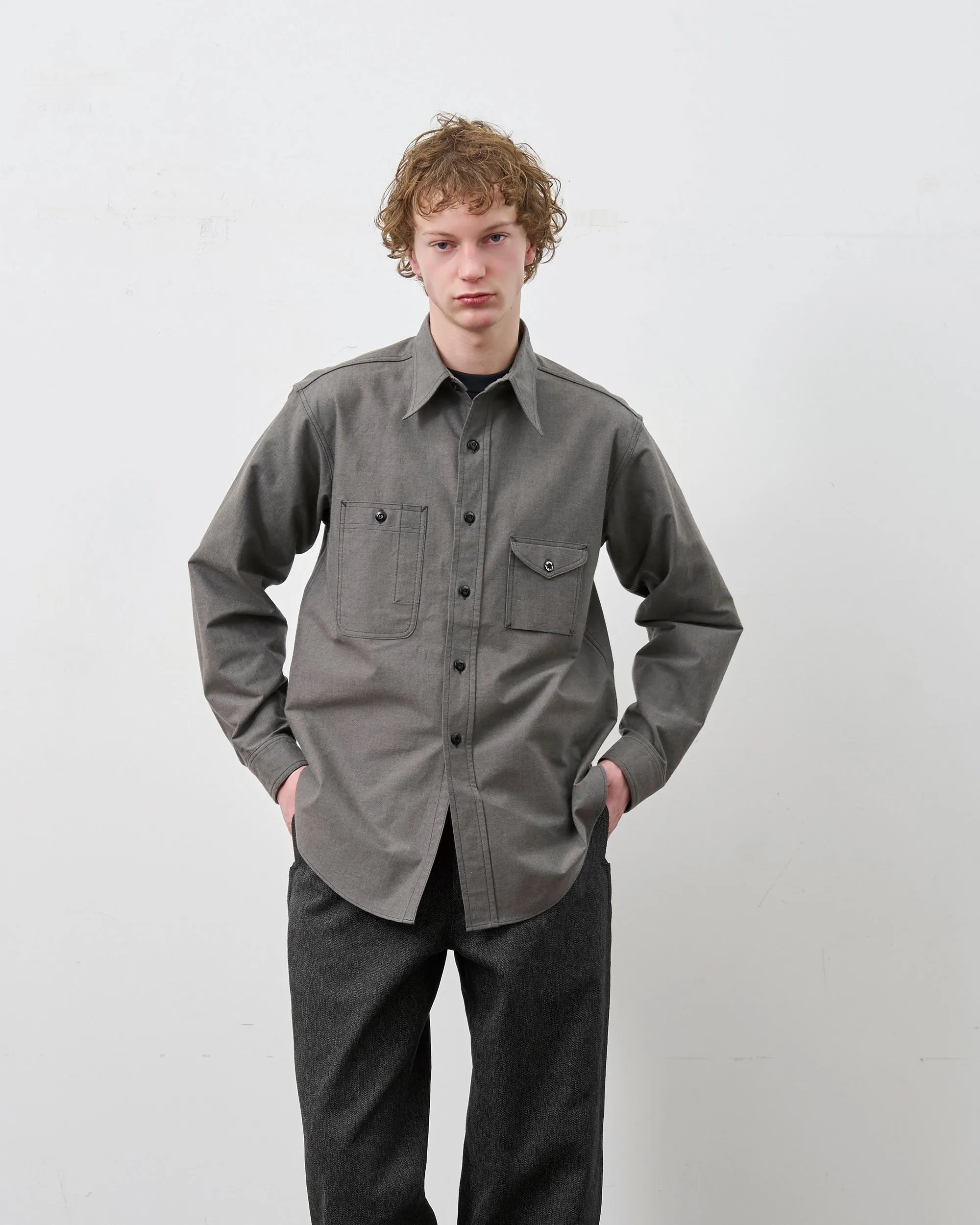PRE-ORDER | Y1934 HEATHER CHAMBRAY SHIRT sold by Big Yank product image thumbnail 2