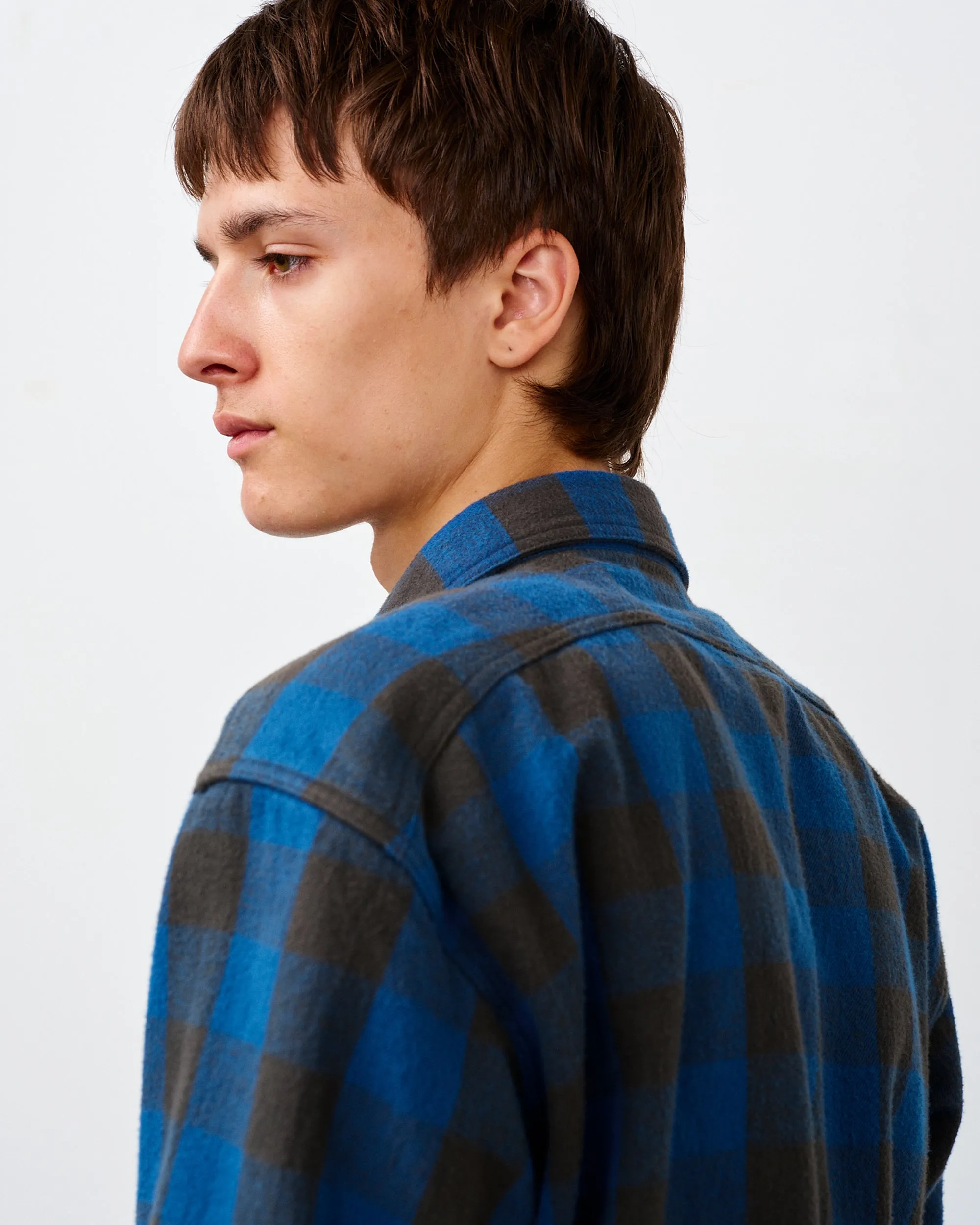 Y1945 FLANNEL SHIRT BLOCK CHECK sold by Big Yank product image thumbnail 5