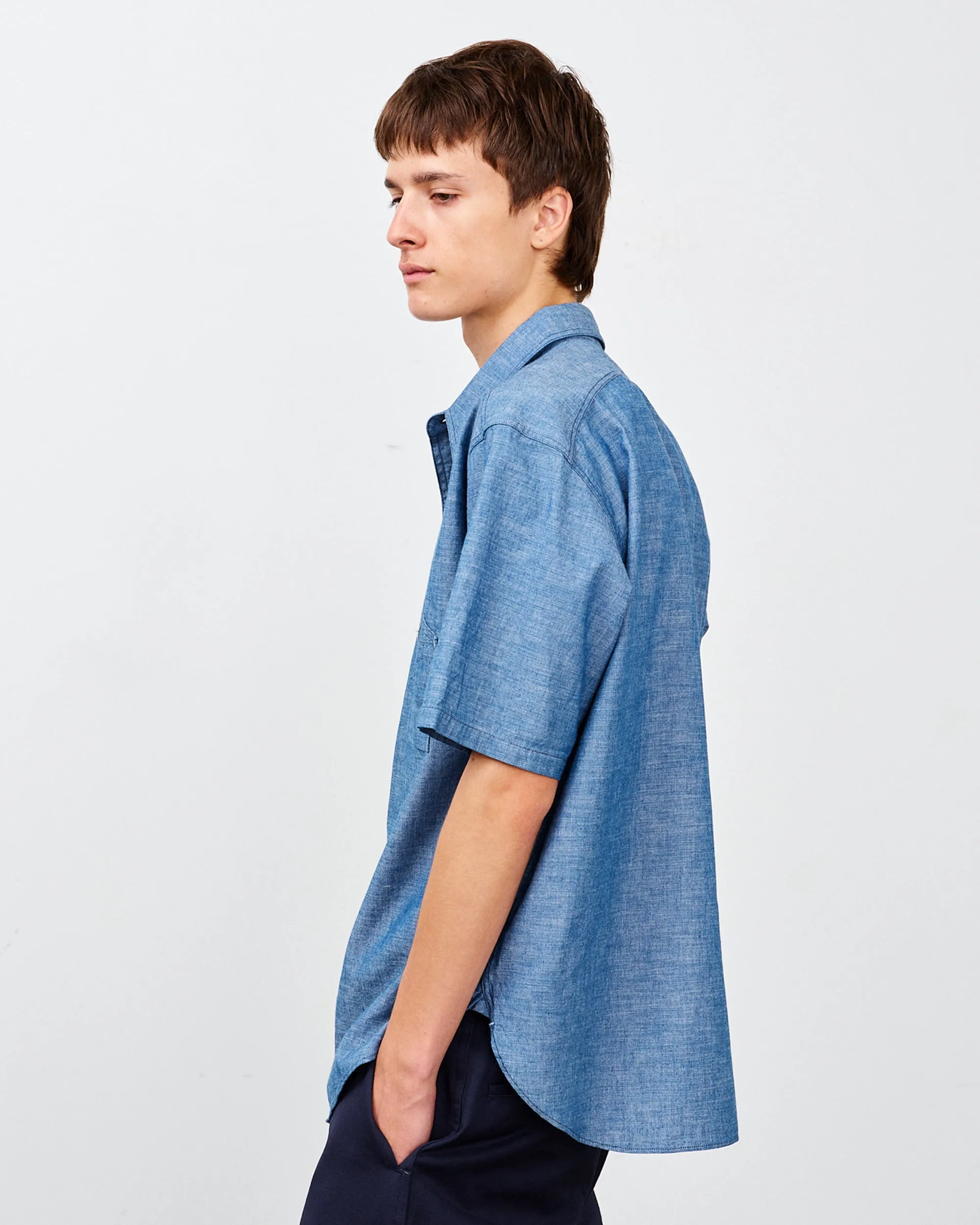 Y1942 S-SLEEVE CHAMBRAY SHIRT sold by Big Yank product image thumbnail 2