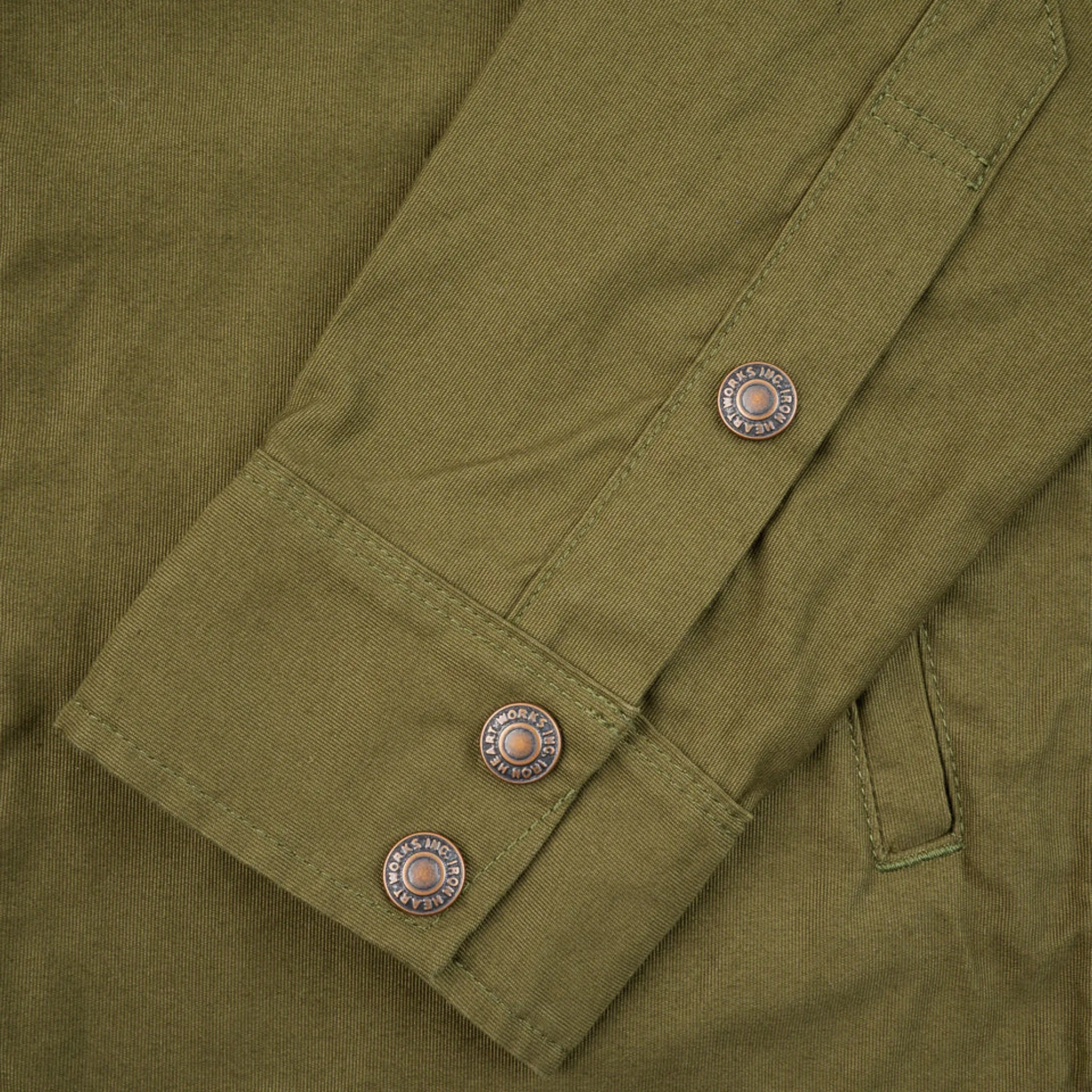 IHSH-425-OLV 8oz Military Whipcord CPO Shirt - OIive sold by BlackBlue product image thumbnail 5