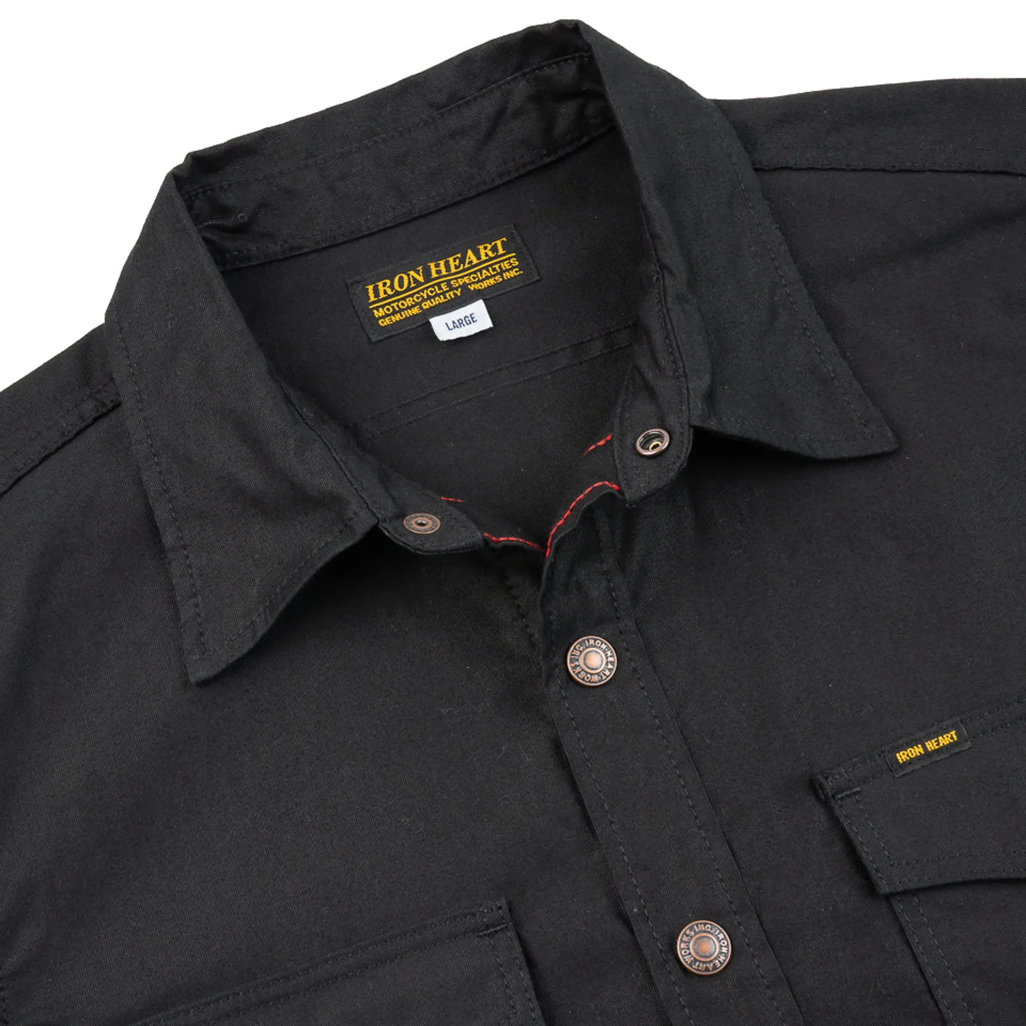 IHSH-425-BLK 8oz Military Whipcord CPO Shirt - Black sold by BlackBlue product image thumbnail 4