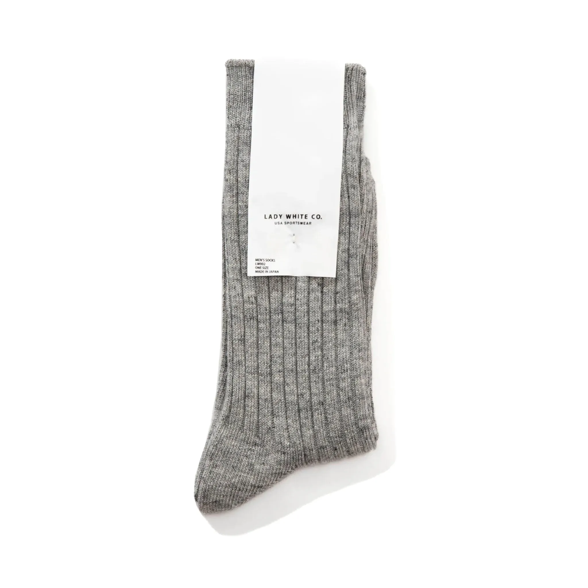 LW002 LWC Socks - Grey Melange sold by BlackBlue