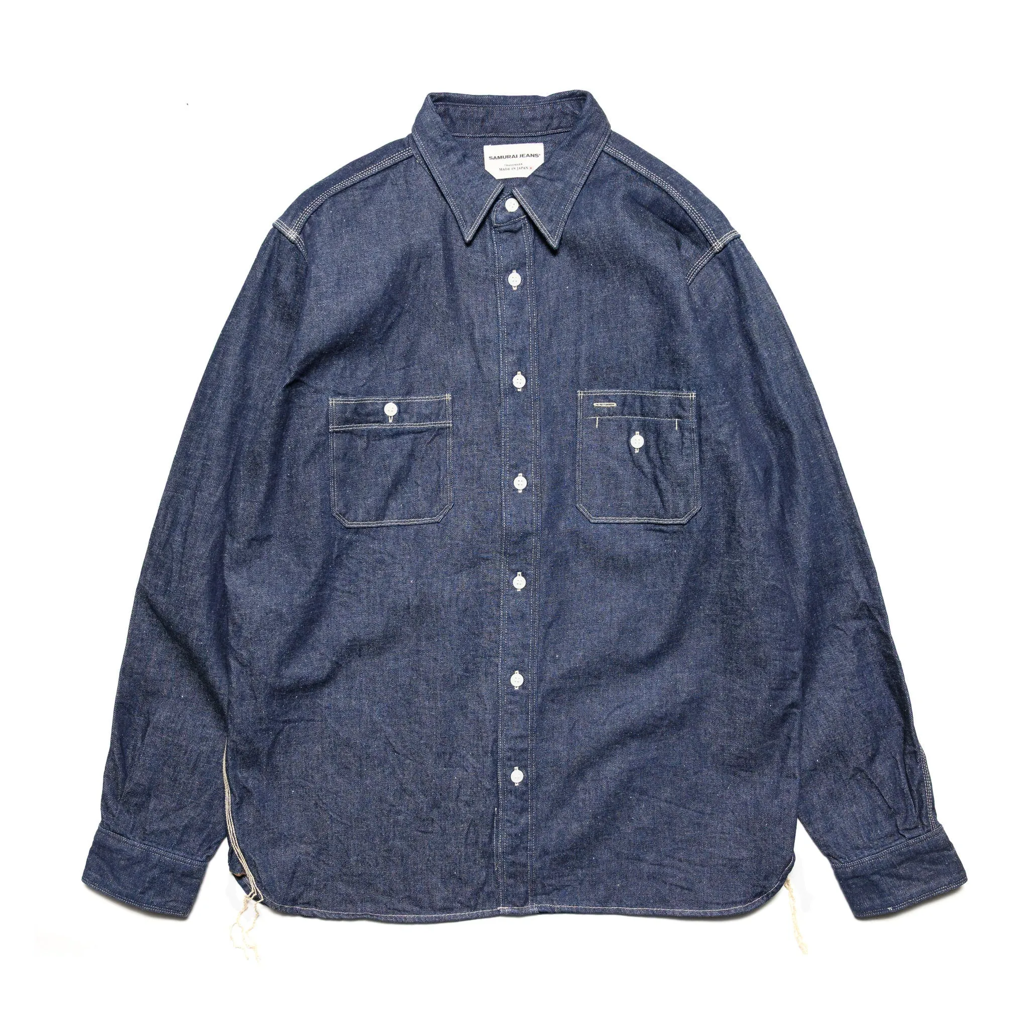 SJWS-SC02W Samurai Cotton Denim Work Shirt - Indigo sold by BlackBlue