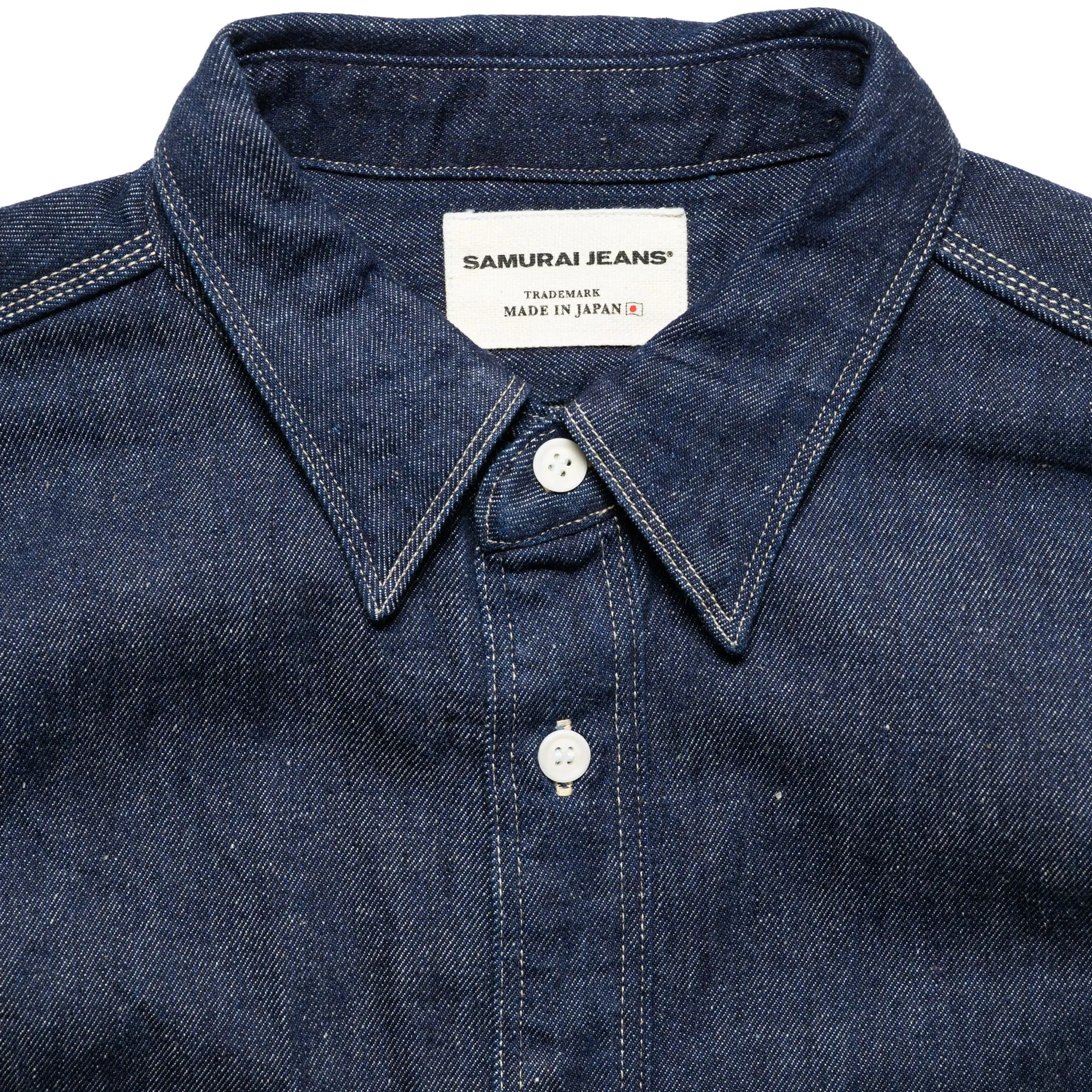 SJWS-SC02W Samurai Cotton Denim Work Shirt - Indigo sold by BlackBlue product image thumbnail 3