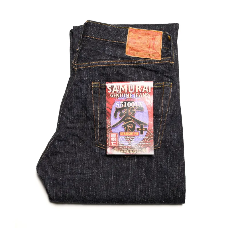 S5100VX Model Zero+ 17oz Selvedge Denim High Rise Straight Fit sold by BlackBlue