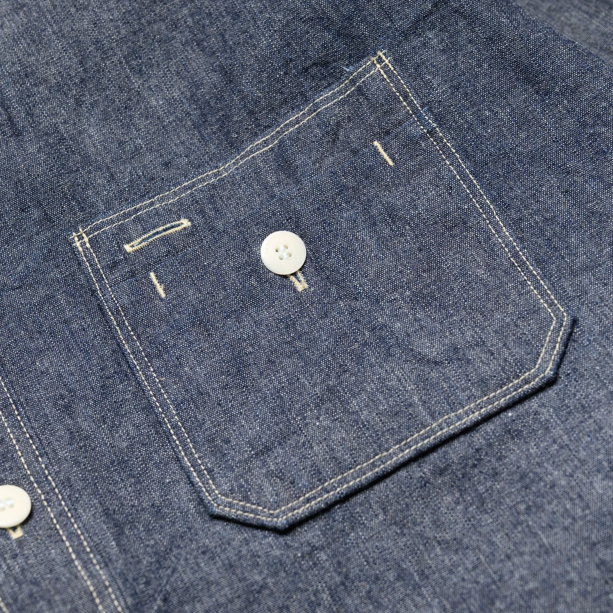SJCBS25W Selvedge Chambray Work Shirt - Indigo sold by BlackBlue product image thumbnail 4