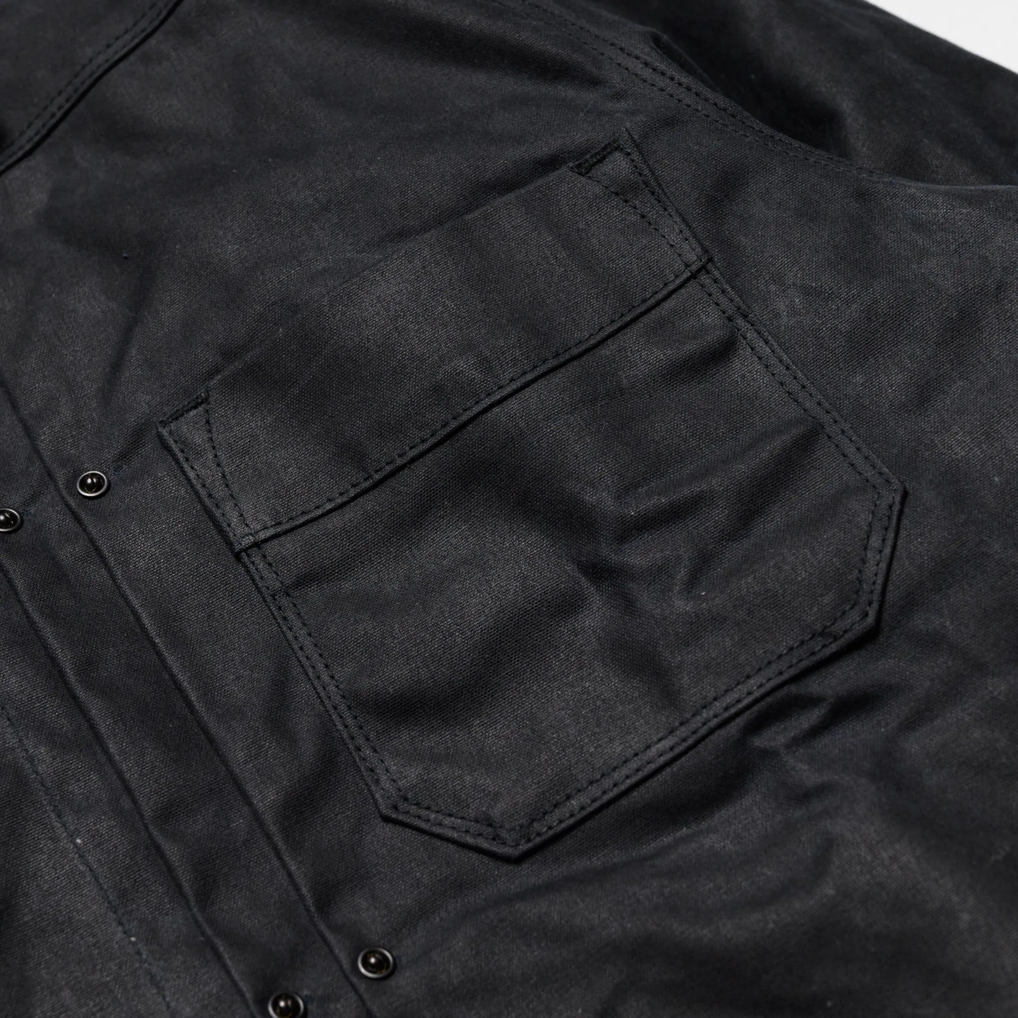RJ-1 Riders Jacket Waxed Canvas - Black (Purple Lining) sold by BlackBlue product image thumbnail 4