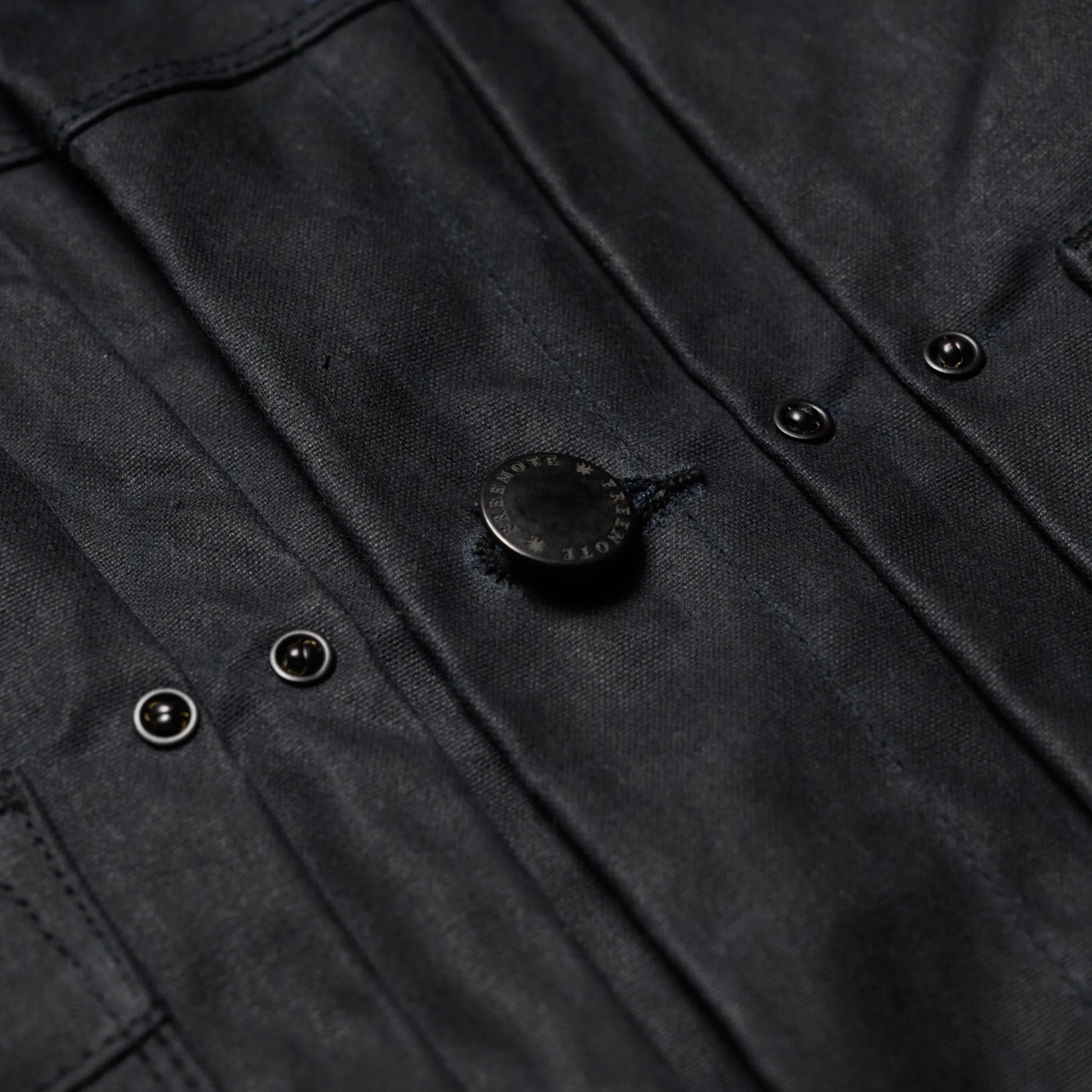 RJ-1 Riders Jacket Waxed Canvas - Black (Purple Lining) sold by BlackBlue product image thumbnail 5