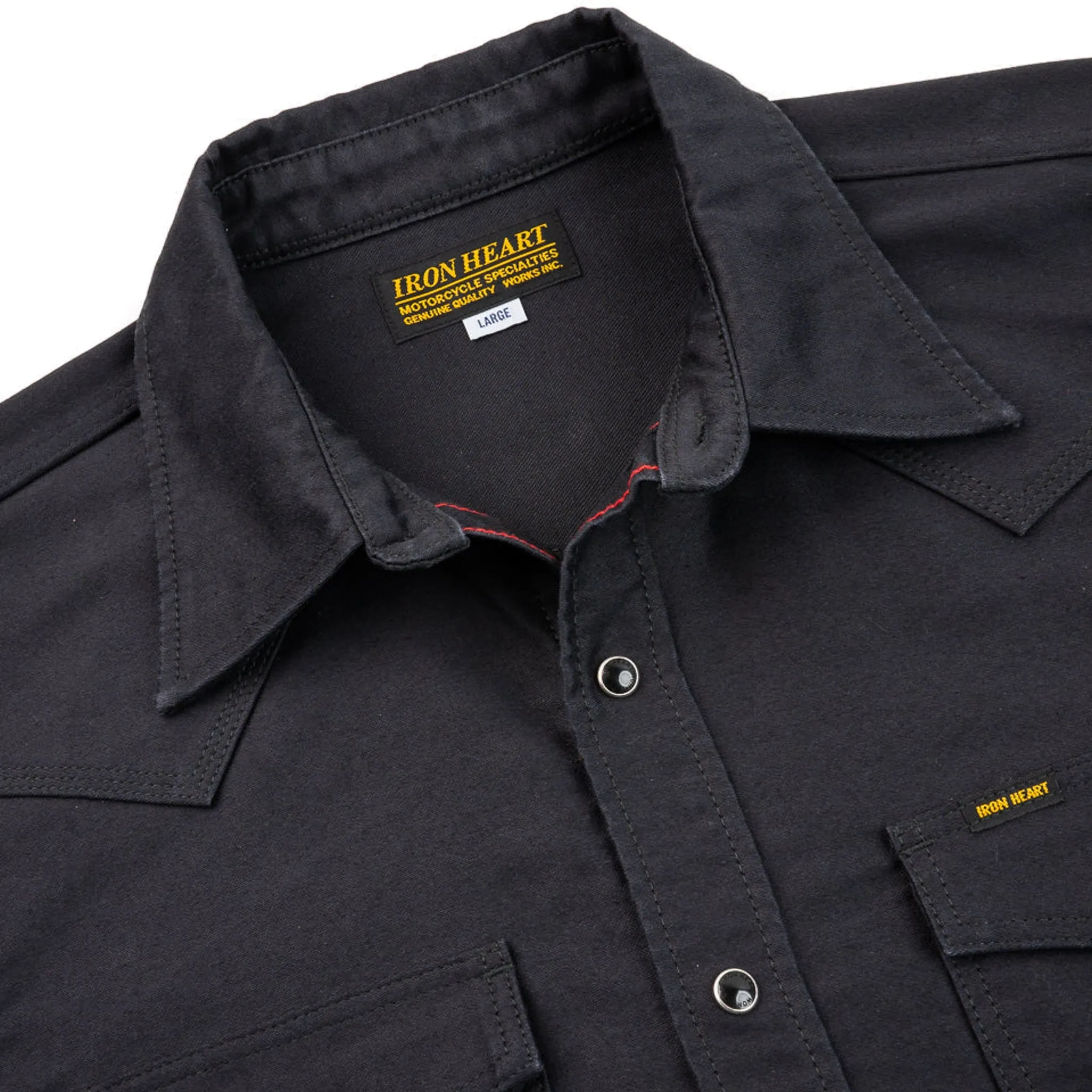 IHSH-426-BLK 12oz Military Moleskin Western Shirt - Black sold by BlackBlue product image thumbnail 4