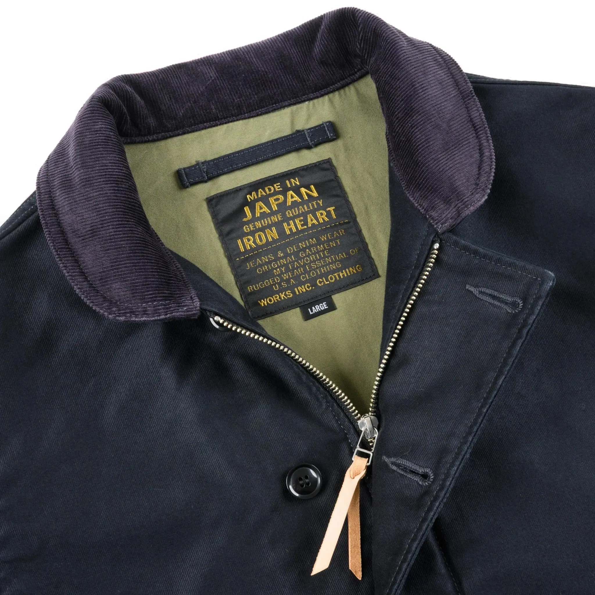 IHM-48-BLK 12oz Whipcord Lightweight N1 Deck Jacket - Black sold by BlackBlue product image thumbnail 4