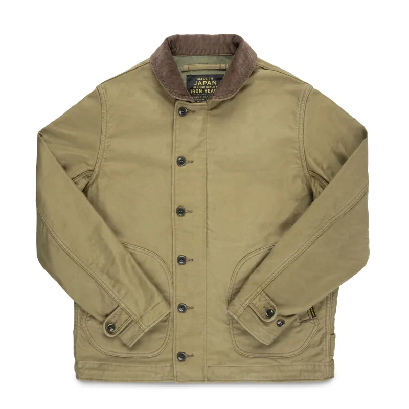 IHM-48-KHA 12oz Whipcord Lightweight N1 Deck Jacket - Khaki sold by BlackBlue