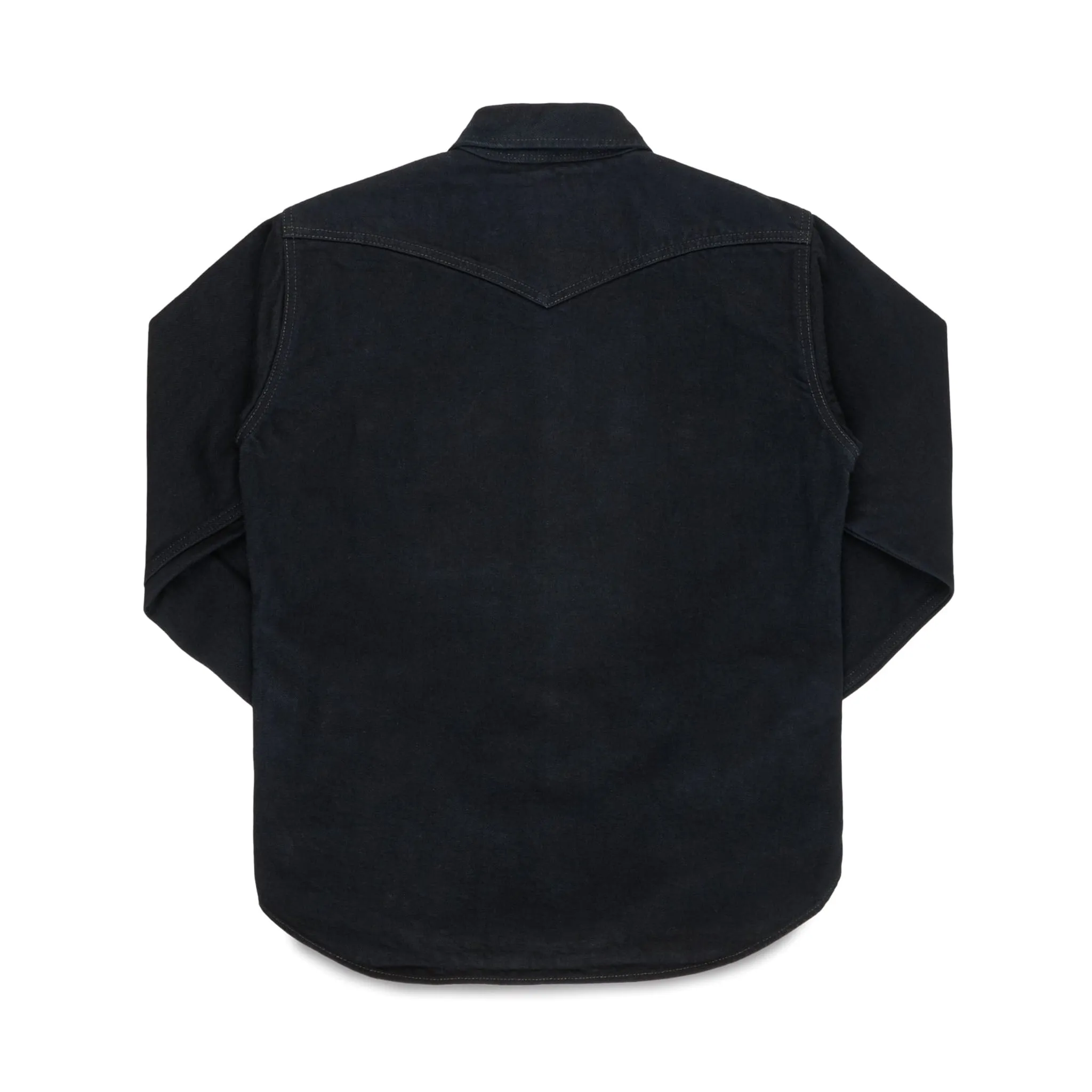 IHSH-293-OD 18oz Vintage Selvedge Denim CPO Shirt - Indigo Overdyed Black sold by BlackBlue product image thumbnail 2