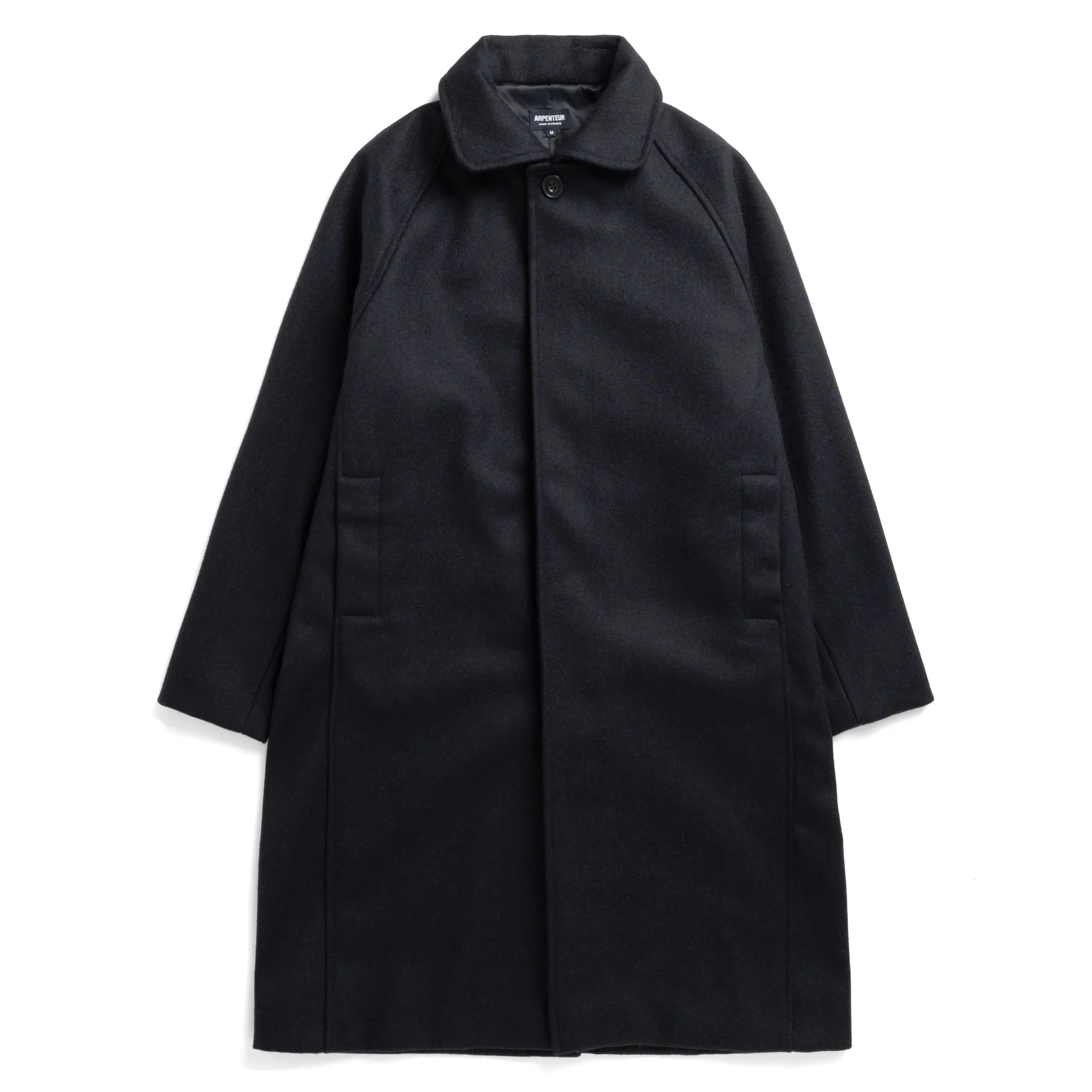 Utile Lined Coat Wool Melton - Midnight sold by BlackBlue