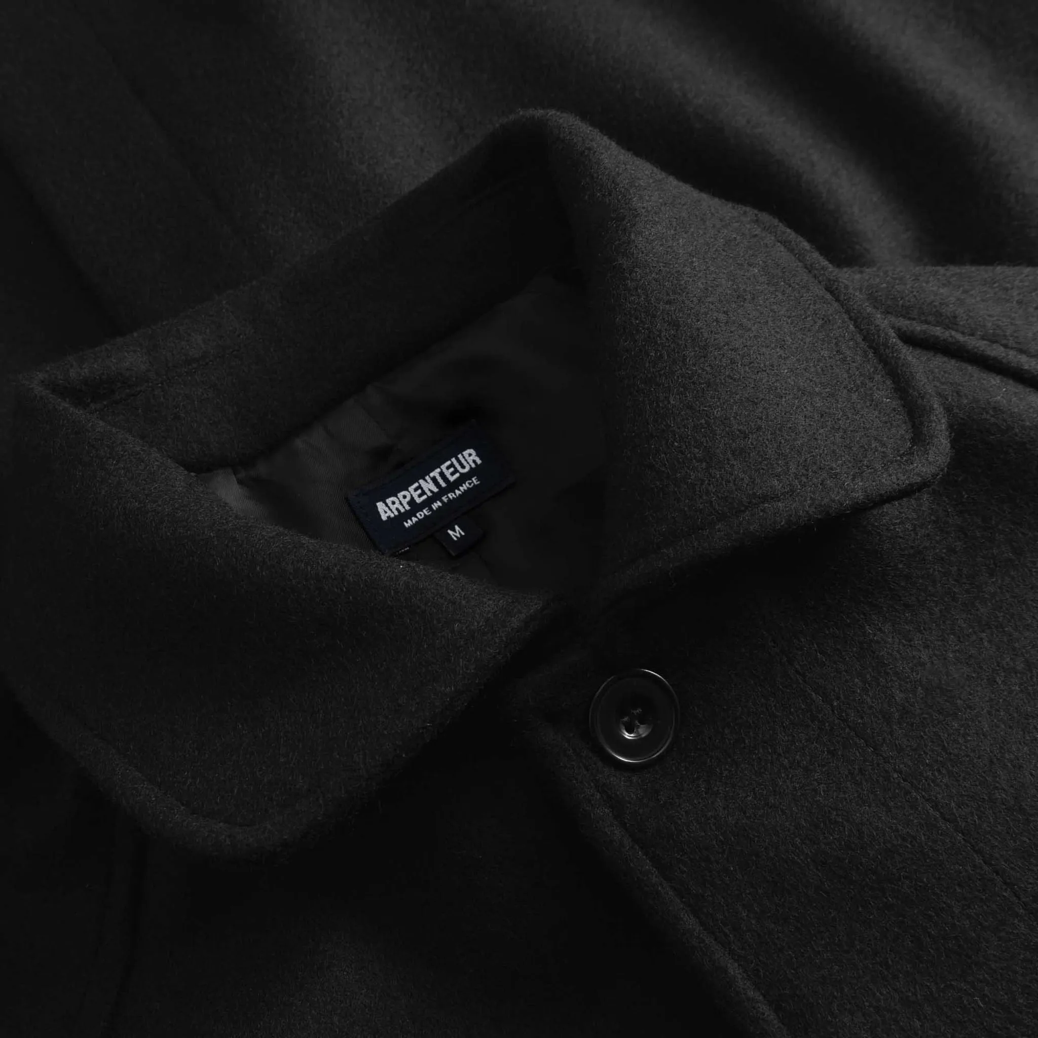 Utile Lined Coat Wool Melton - Black sold by BlackBlue product image thumbnail 3