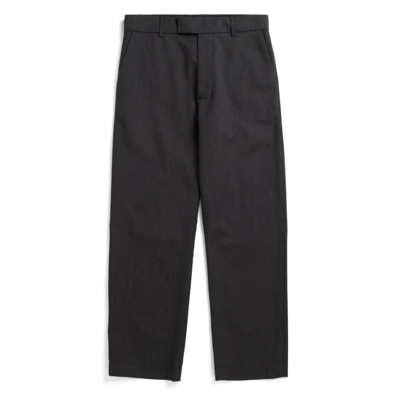 Fox P Lined Trousers Pure Wool Flannel - Charcoal sold by BlackBlue
