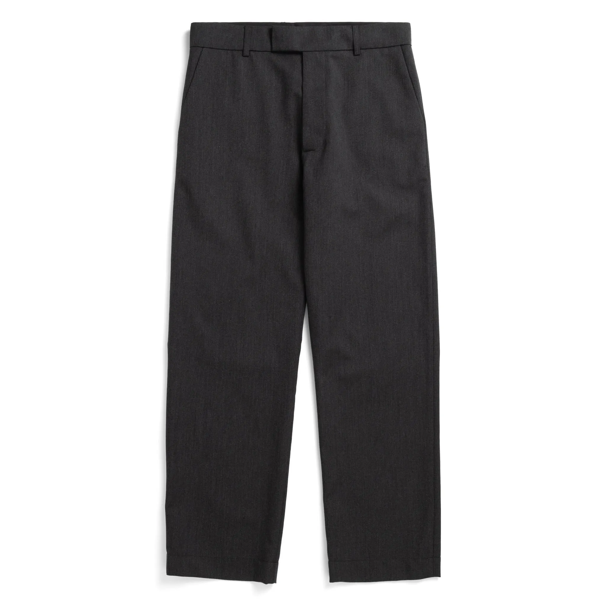Fox P Lined Trousers Pure Wool Flannel - Charcoal sold by BlackBlue