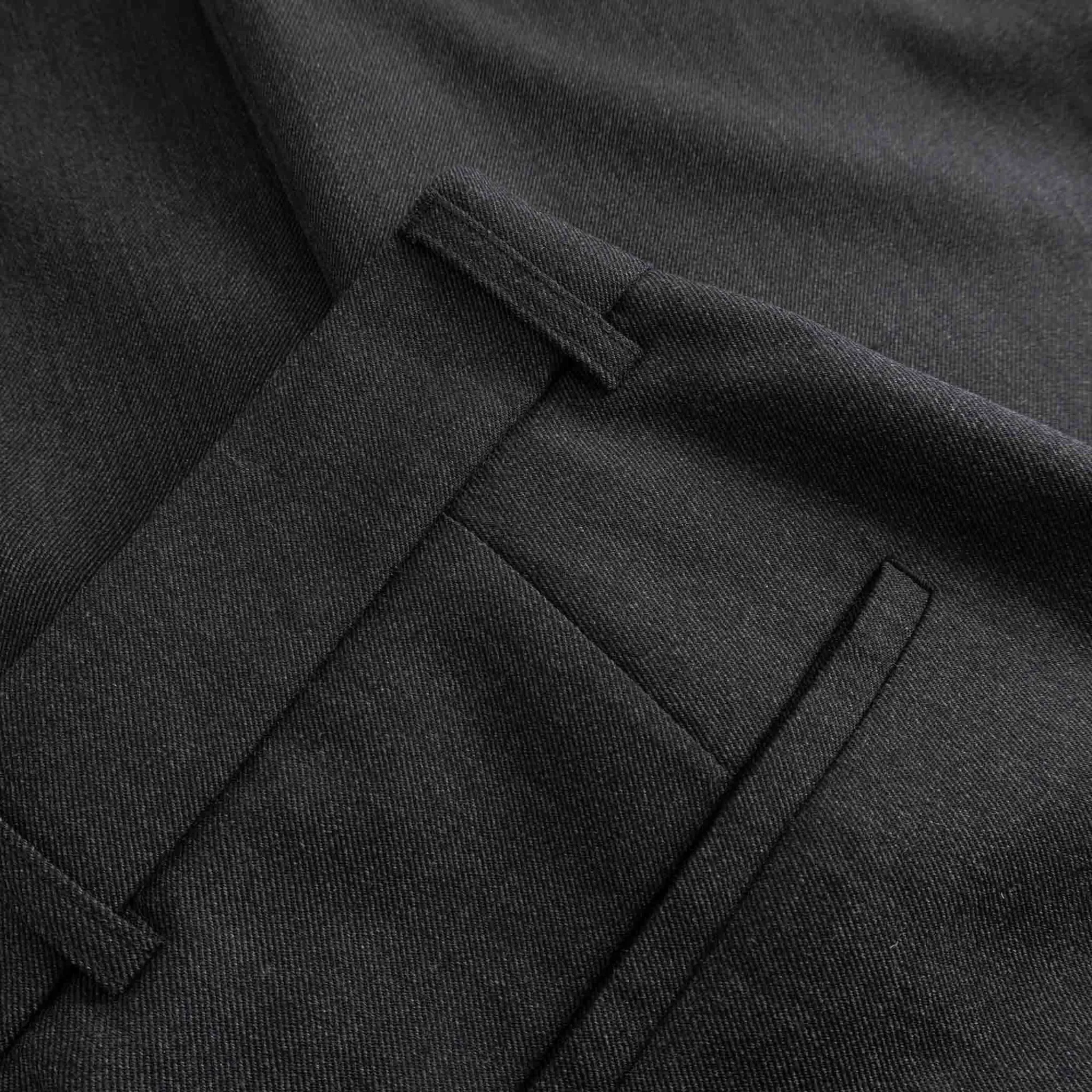 Fox P Lined Trousers Pure Wool Flannel - Charcoal sold by BlackBlue product image thumbnail 5