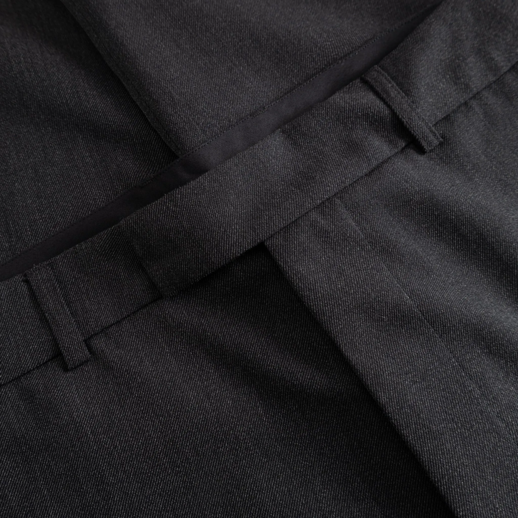 Fox P Lined Trousers Pure Wool Flannel - Charcoal sold by BlackBlue product image thumbnail 3