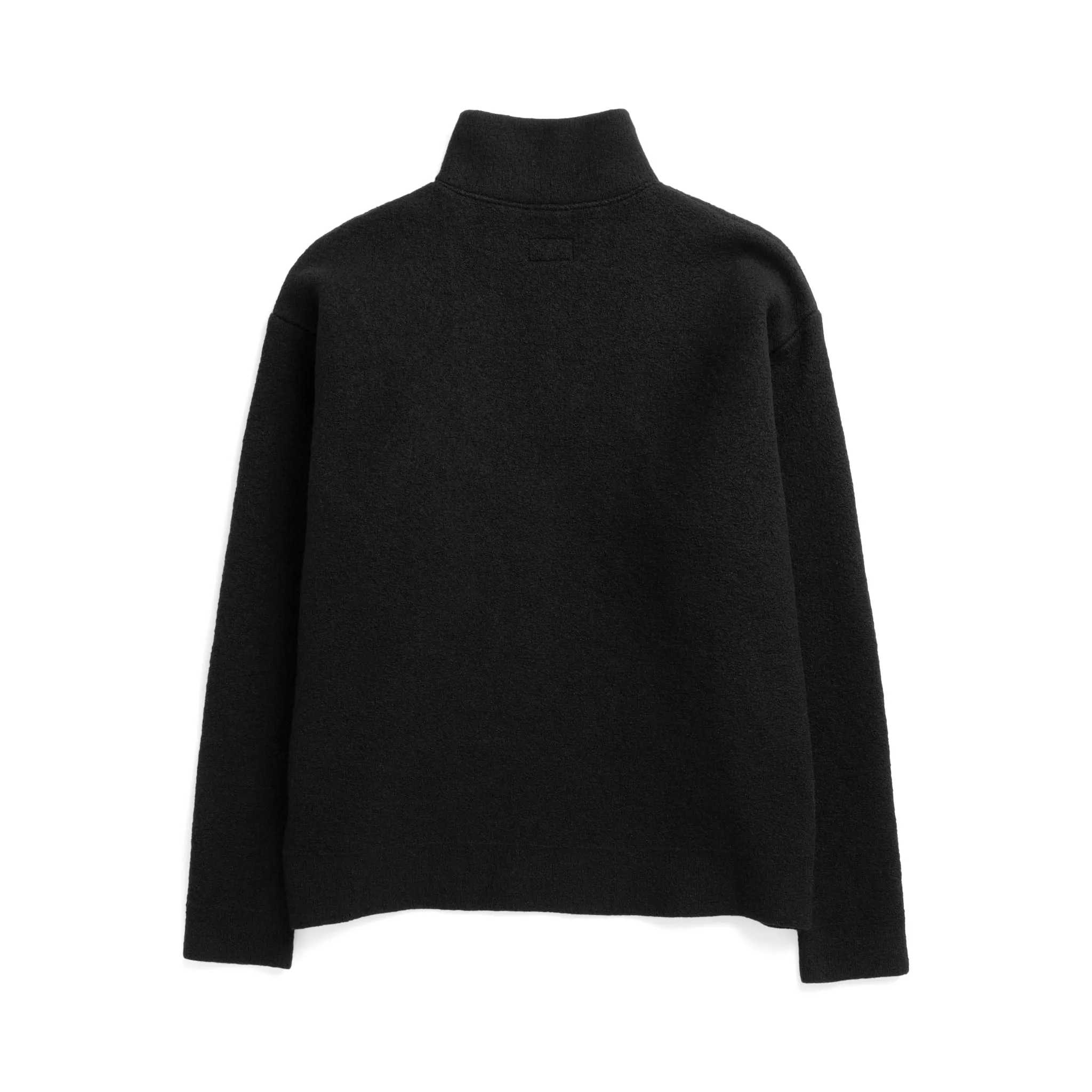 Cam Quarter Zip Felted Wool Sweater - Black sold by BlackBlue product image thumbnail 2