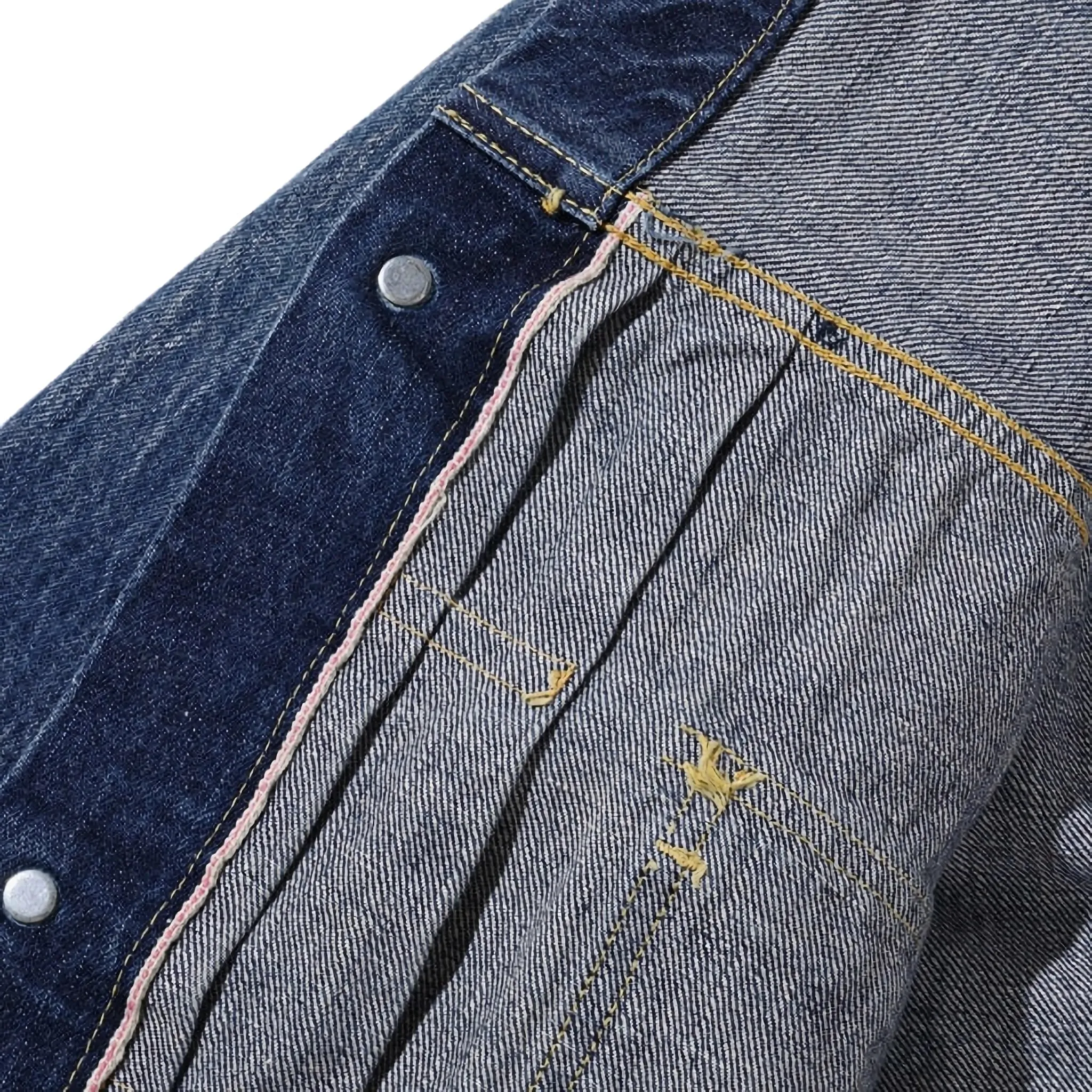 SC11953SW 14.25oz Selvedge Denim 1953 Type II Jacket Aged Model sold by BlackBlue product image thumbnail 4