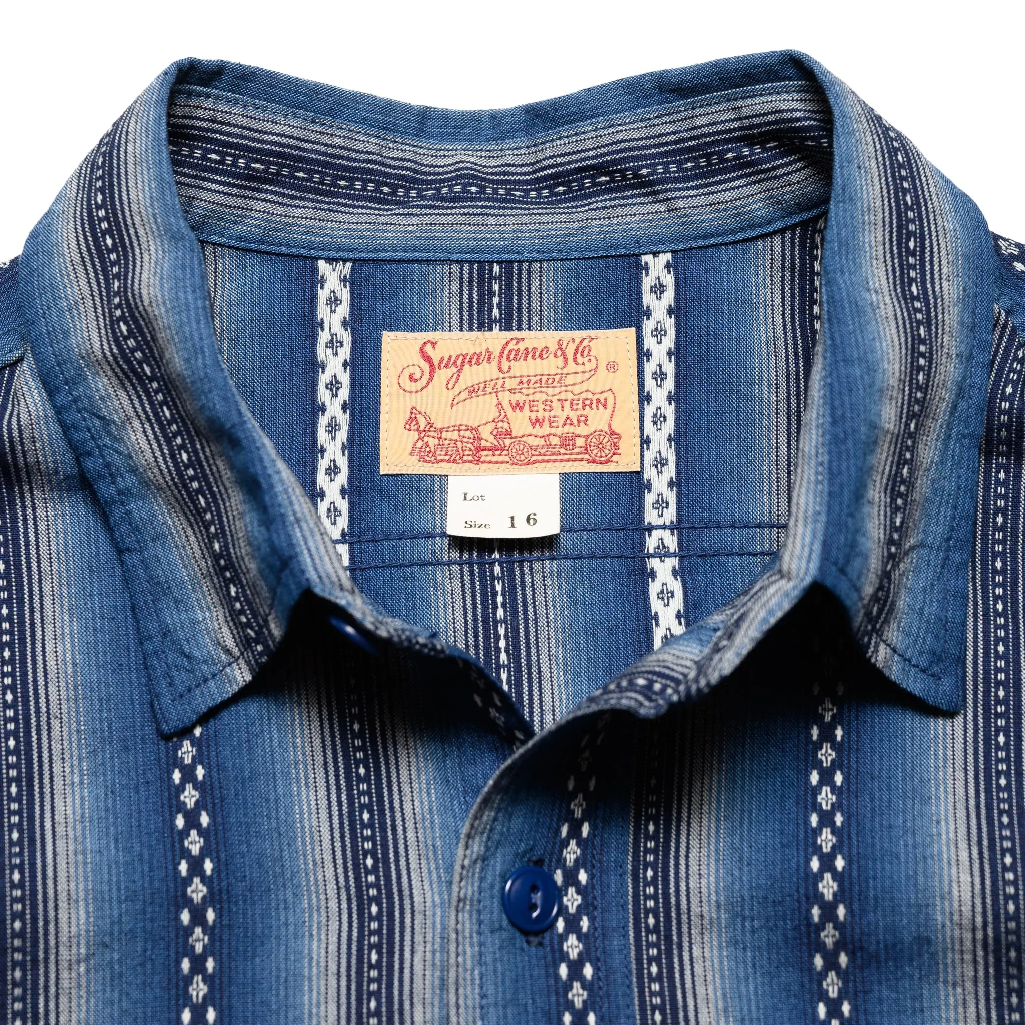 SC29462 Southwestern Dobby Stripe LS Work Shirt - Navy sold by BlackBlue product image thumbnail 2