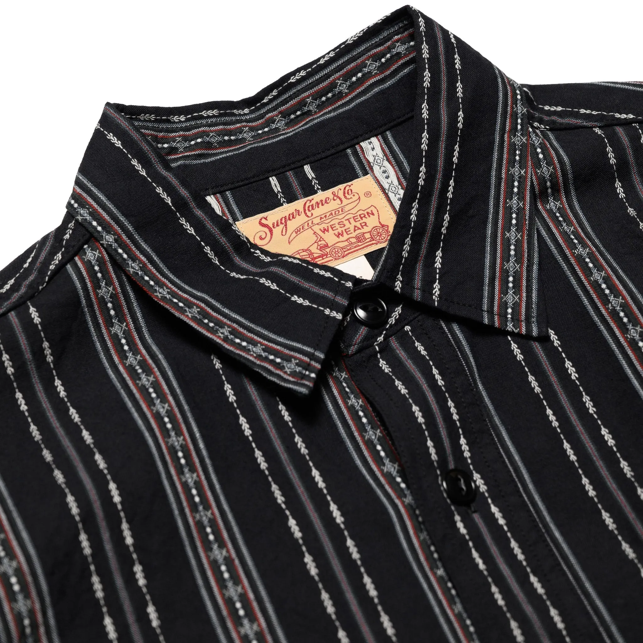 SC29462 Southwestern Dobby Stripe LS Work Shirt - Black sold by BlackBlue product image thumbnail 3