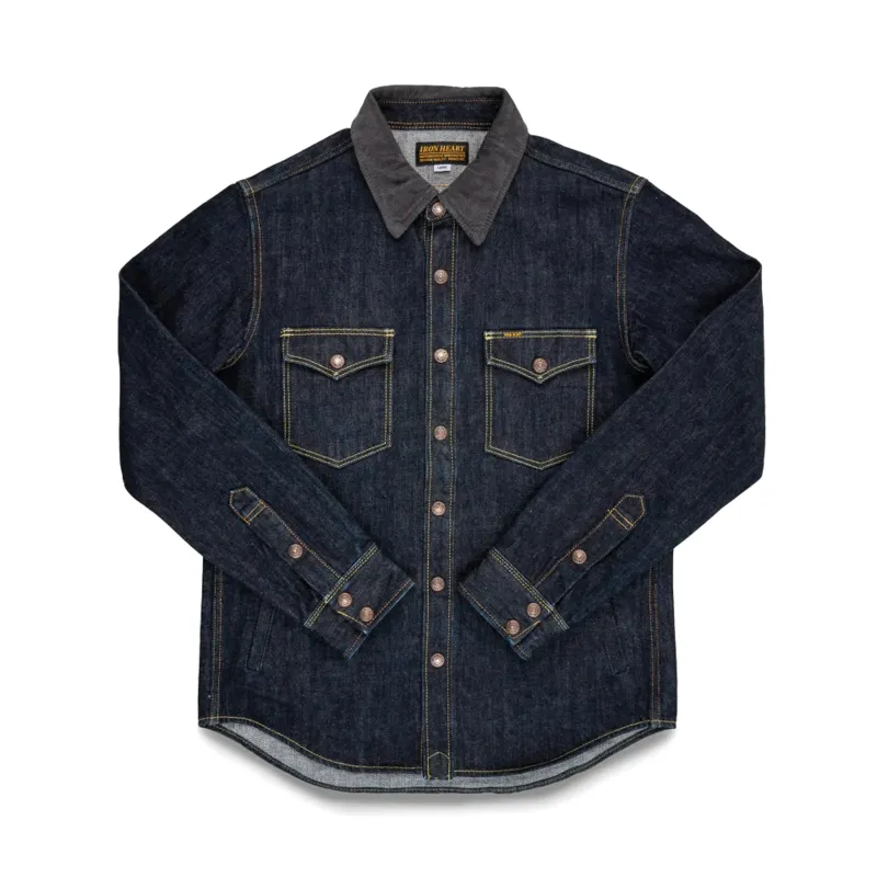 IHSH-427-IND 16oz Selvedge Denim CPO Shirt - Indigo sold by BlackBlue