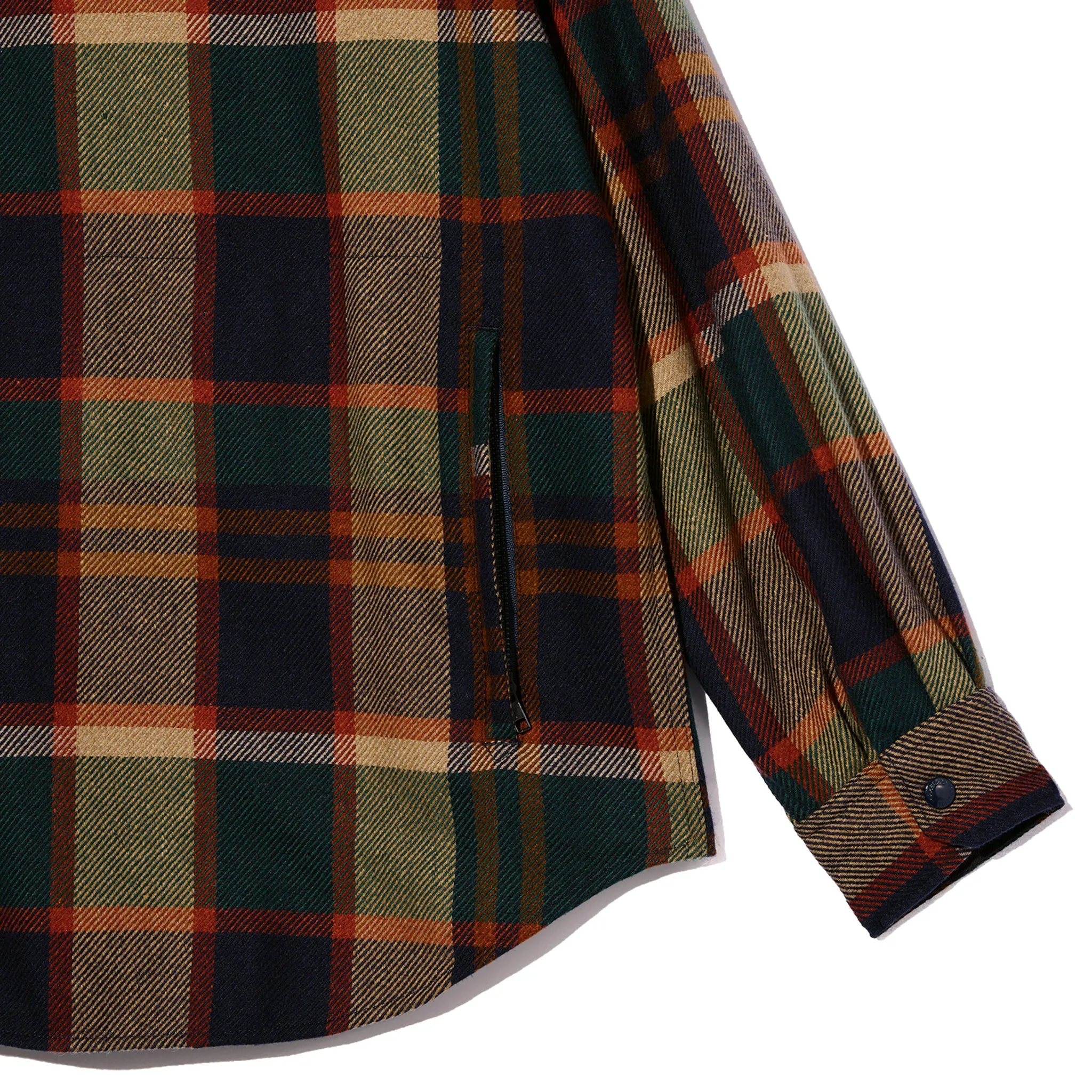 CPO Shirt Jacket - Navy/Brown Heavy Wool Plaid sold by BlackBlue product image thumbnail 4