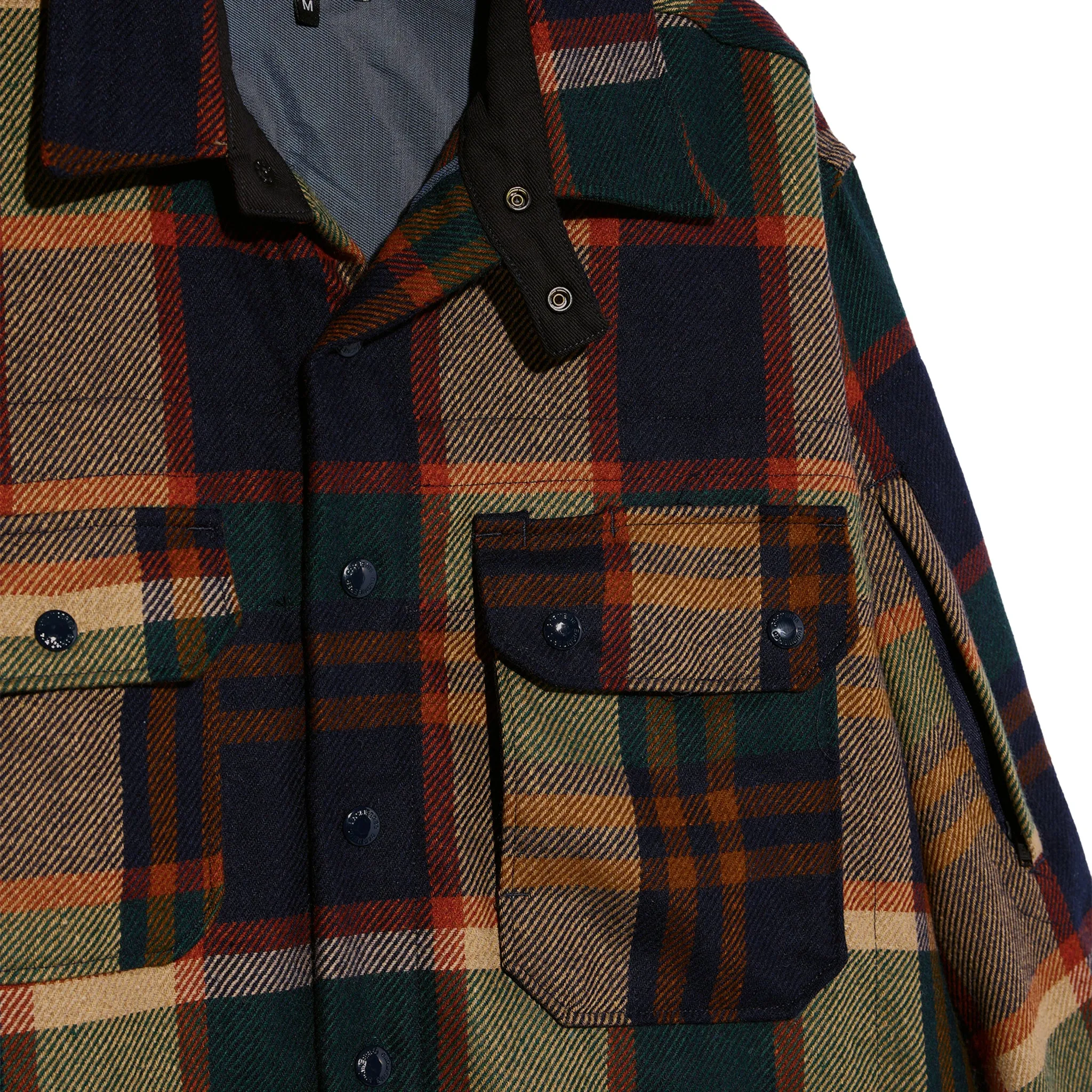 CPO Shirt Jacket - Navy/Brown Heavy Wool Plaid sold by BlackBlue product image thumbnail 3