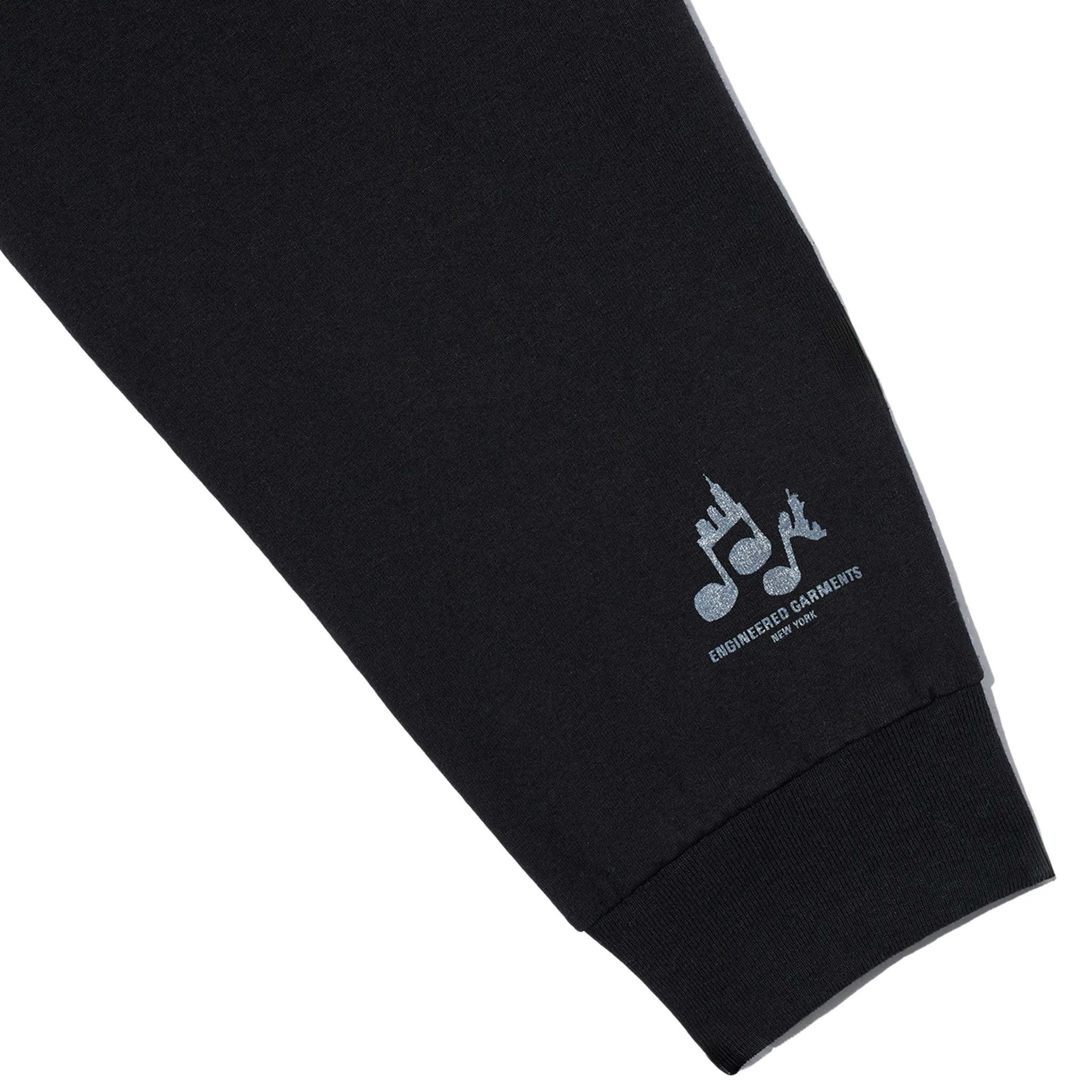 Printed Cross Crew Neck LS T-Shirt - Black sold by BlackBlue product image thumbnail 3
