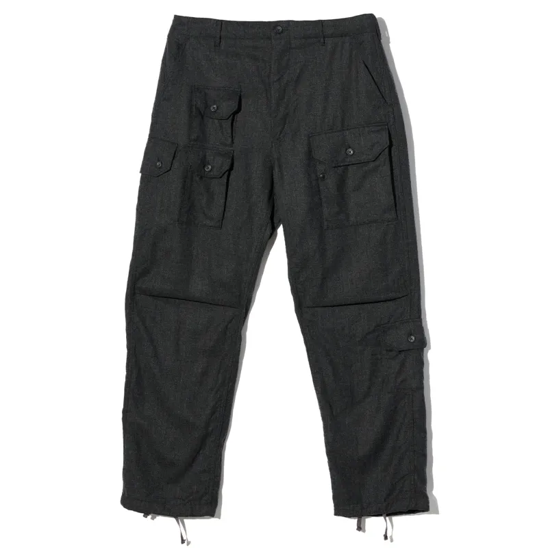 Flight Pant - Charcoal High Count Worsted Wool sold by BlackBlue