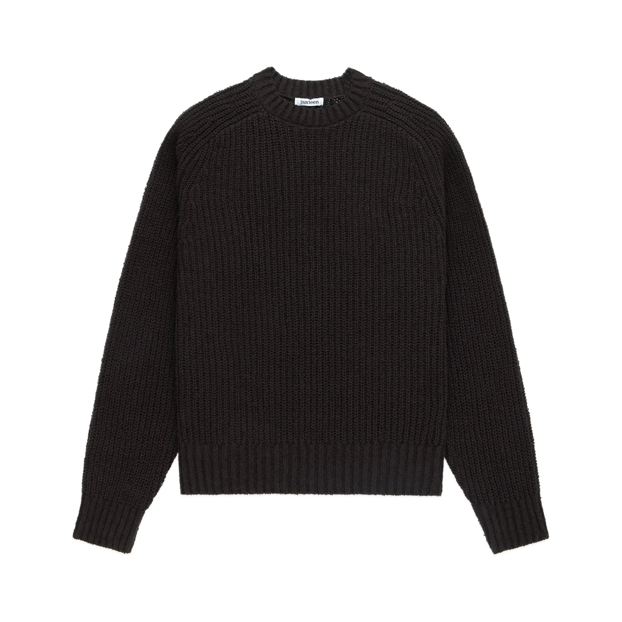 Cotton Crewneck Sweater - Bark Boucle sold by BlackBlue