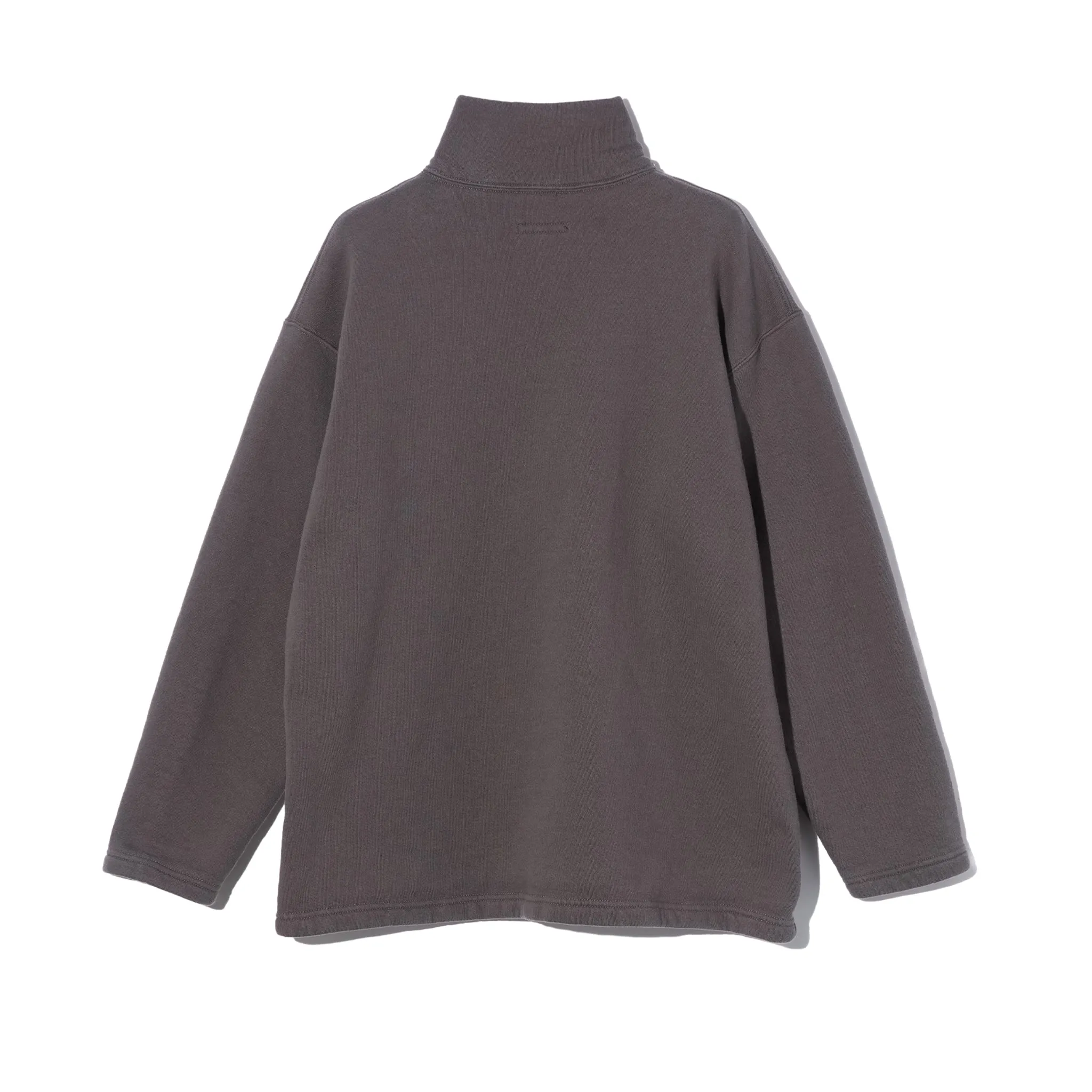 Zip Mock Neck - Graphite 12oz Cotton Fleece sold by BlackBlue product image thumbnail 2
