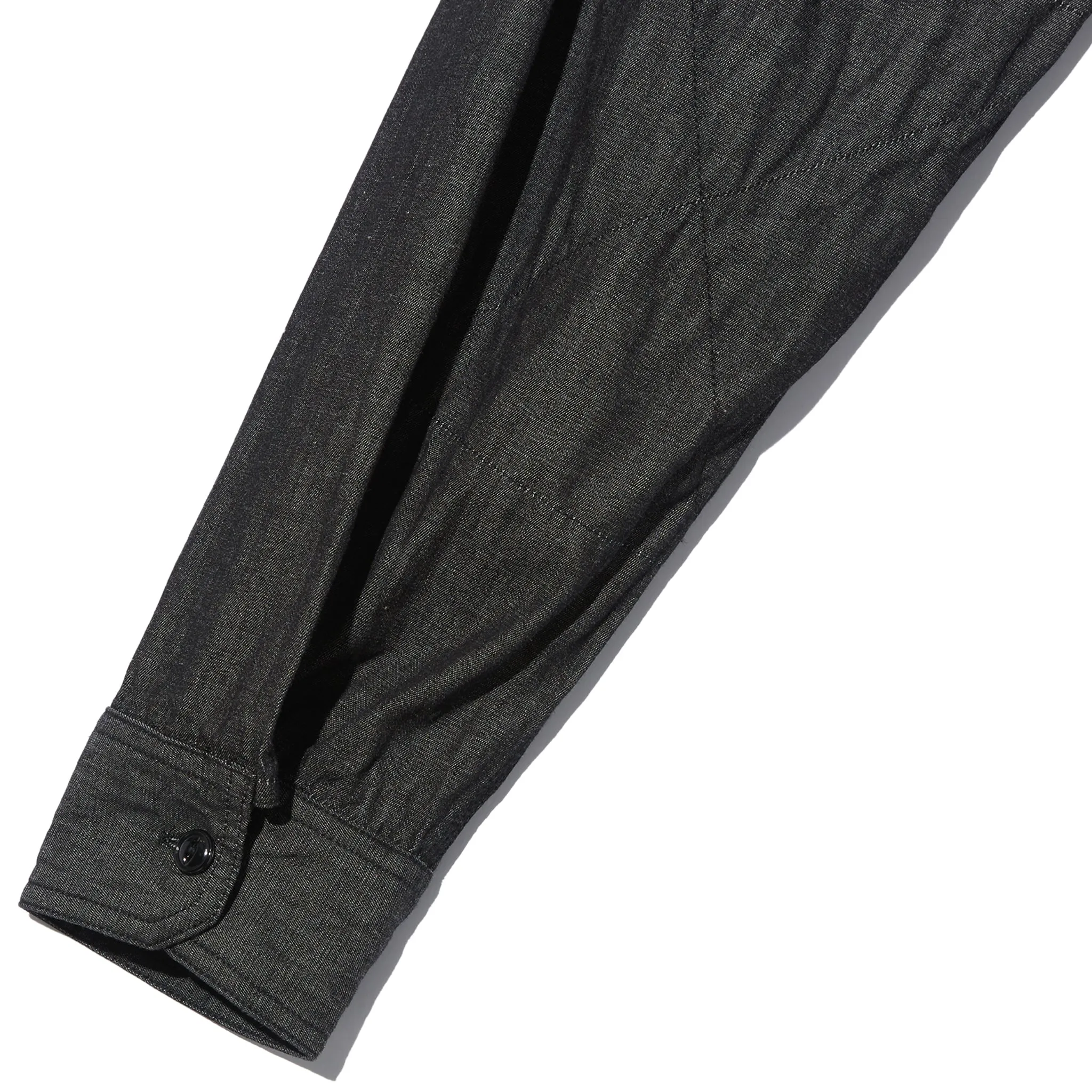 Work Shirt - Black Cotton Denim Shirting sold by BlackBlue product image thumbnail 5