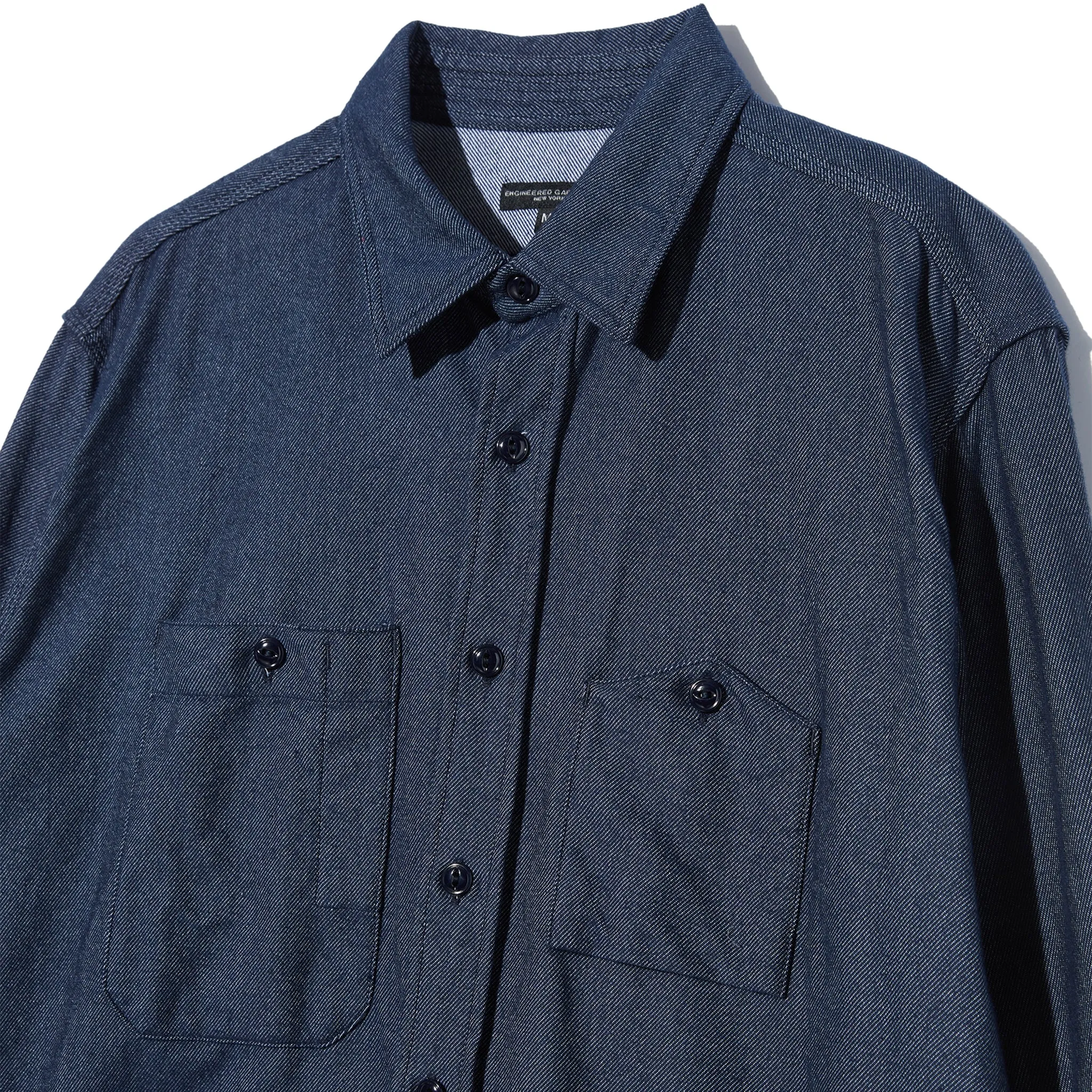 Work Shirt - Indigo Cotton Denim Flannel sold by BlackBlue product image thumbnail 3