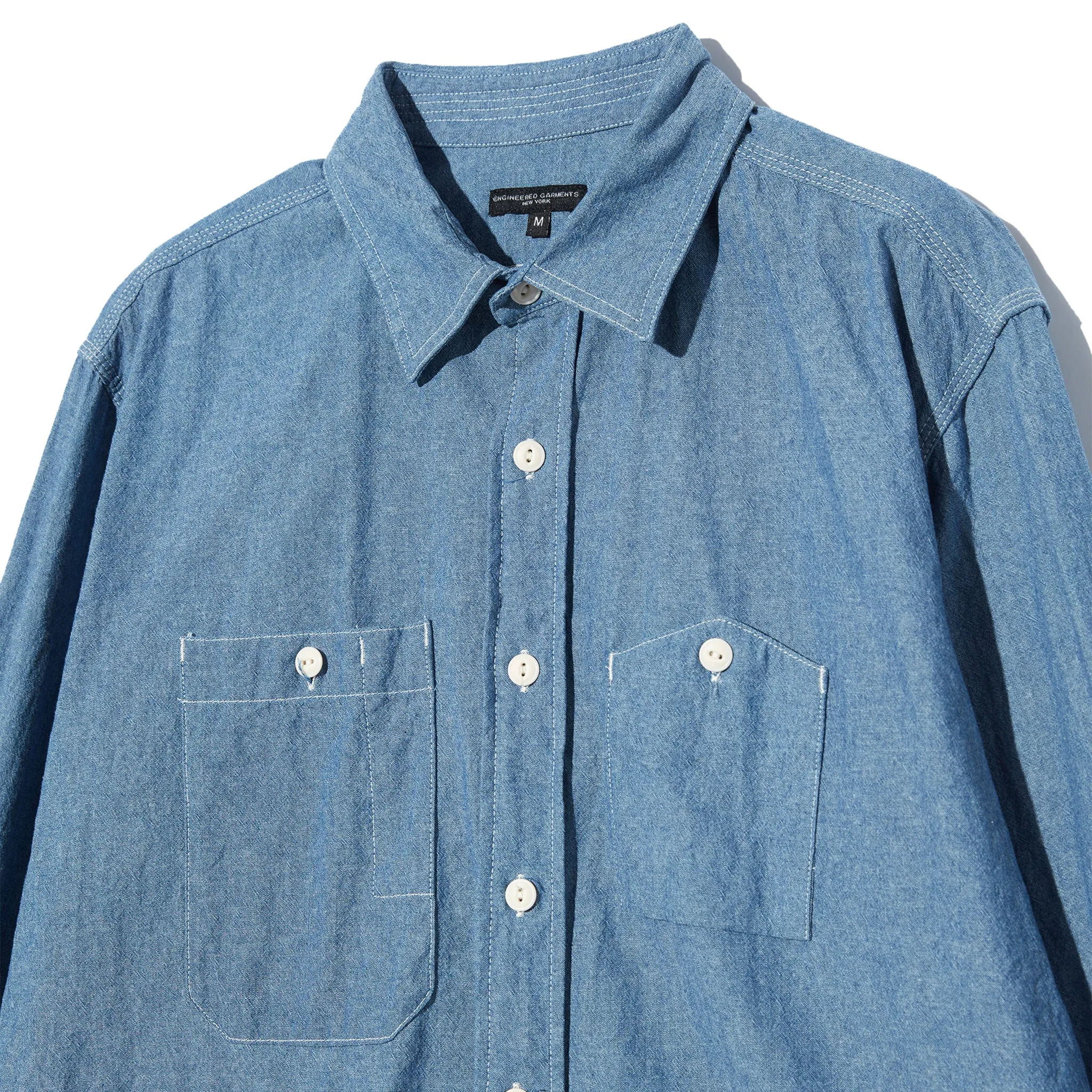 Work Shirt - Light Blue 4.5oz Cotton Chambray sold by BlackBlue product image thumbnail 3
