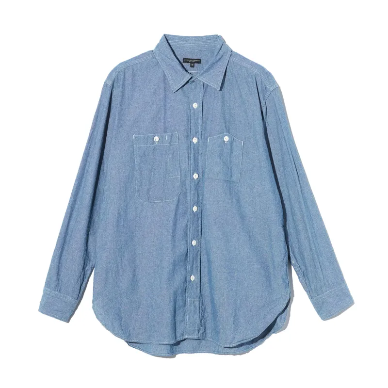 Work Shirt - Light Blue 4.5oz Cotton Chambray sold by BlackBlue