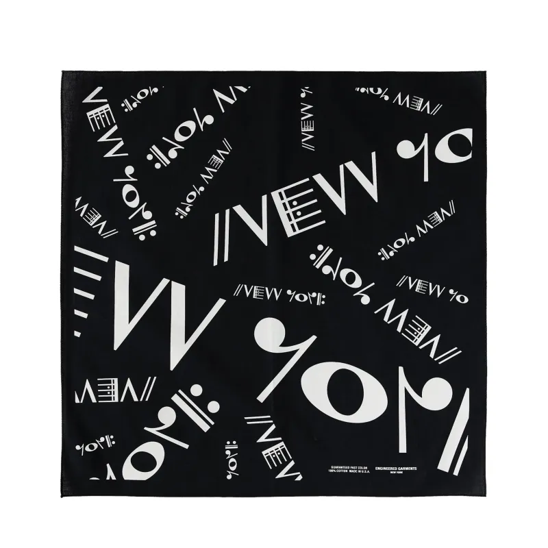 Printed Bandana - Black sold by BlackBlue