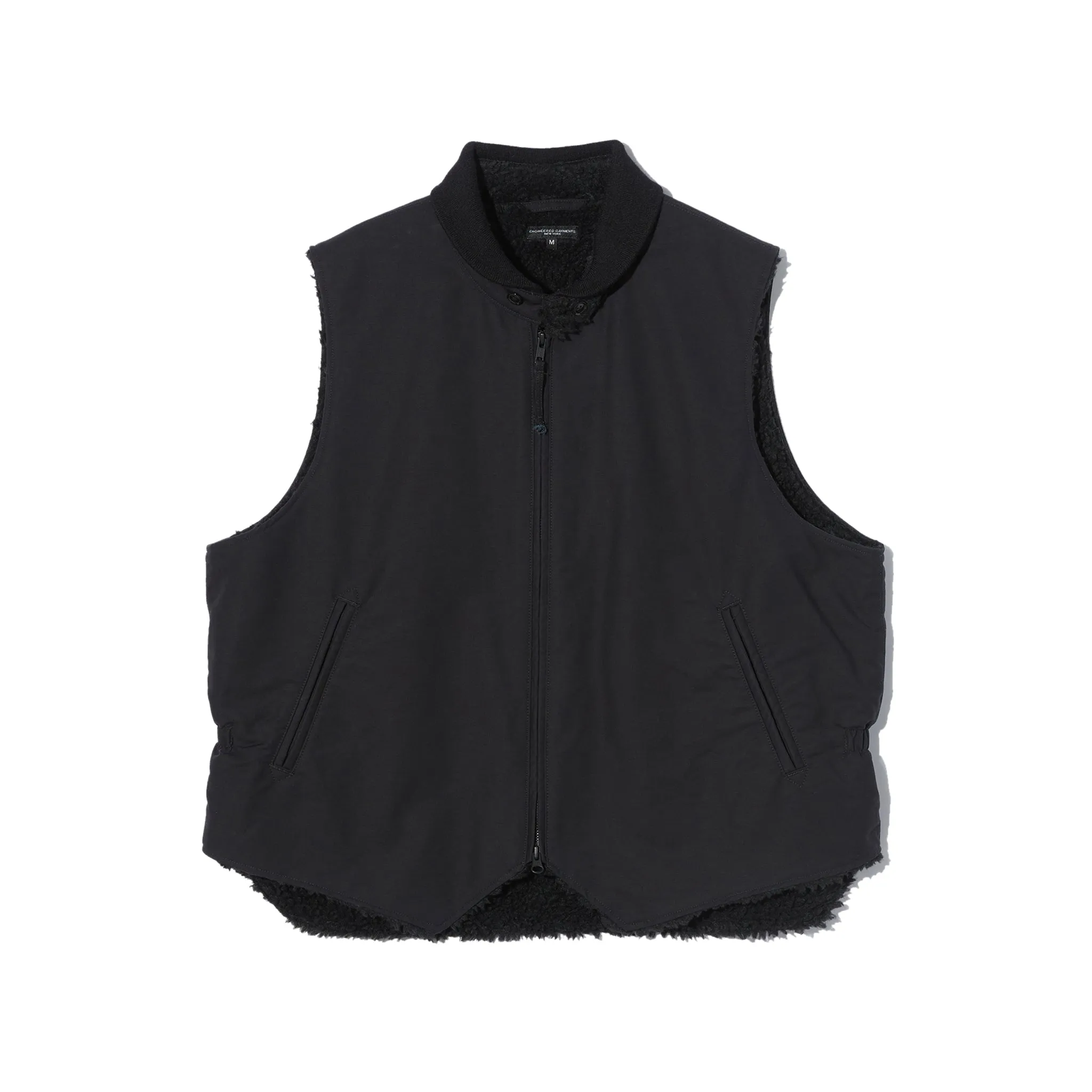 LL Vest - Black Cotton Double Cloth sold by BlackBlue