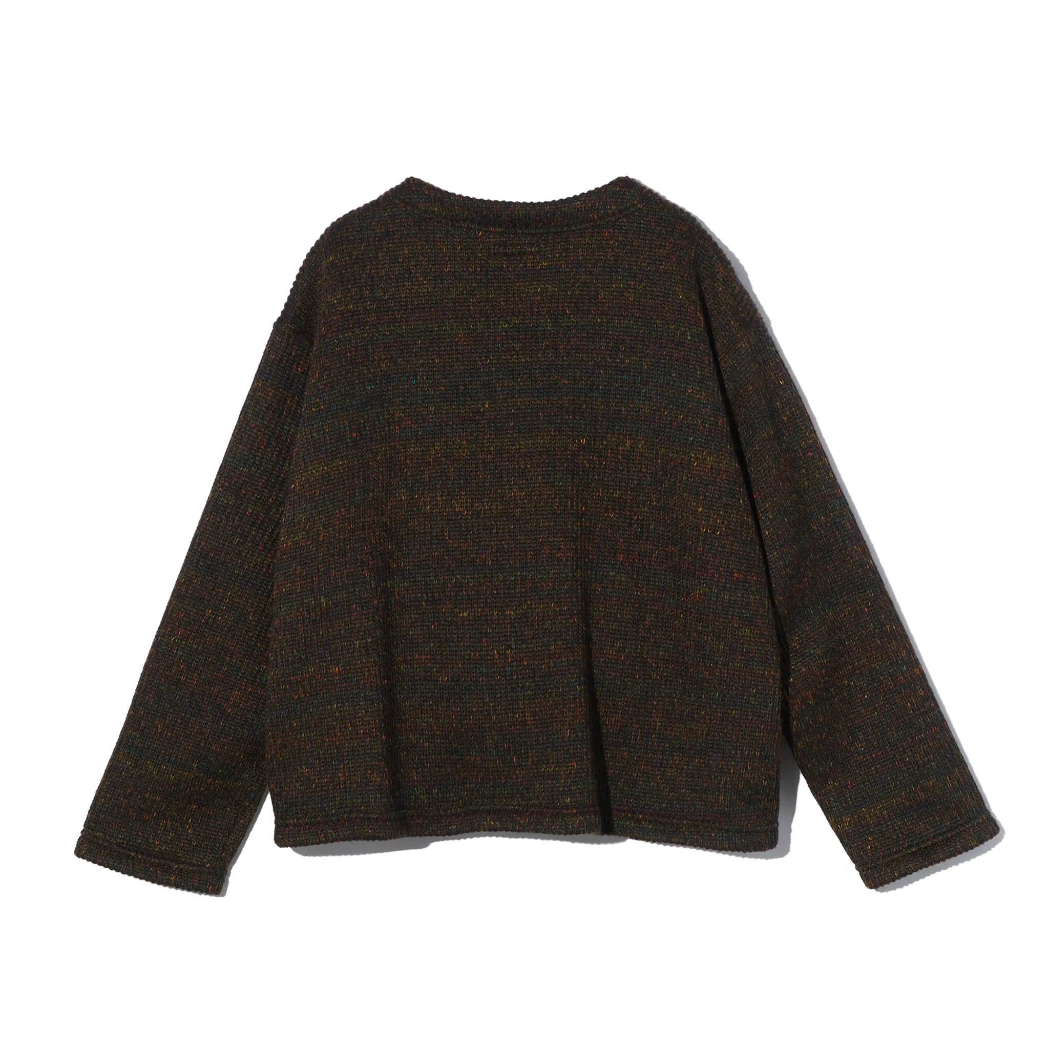 Knit Cardigan - Brown Wool Poly Nep Sweater Knit sold by BlackBlue product image thumbnail 2