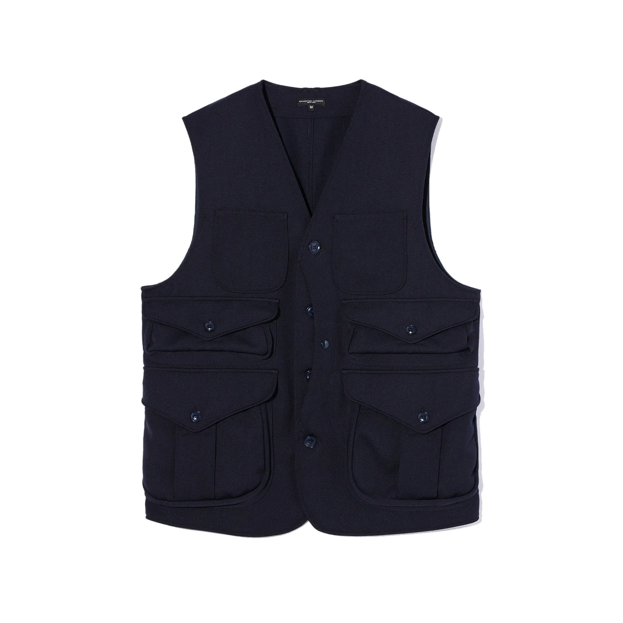 Hunting Jacket - Dark Navy Heavy Wool Elastique sold by BlackBlue