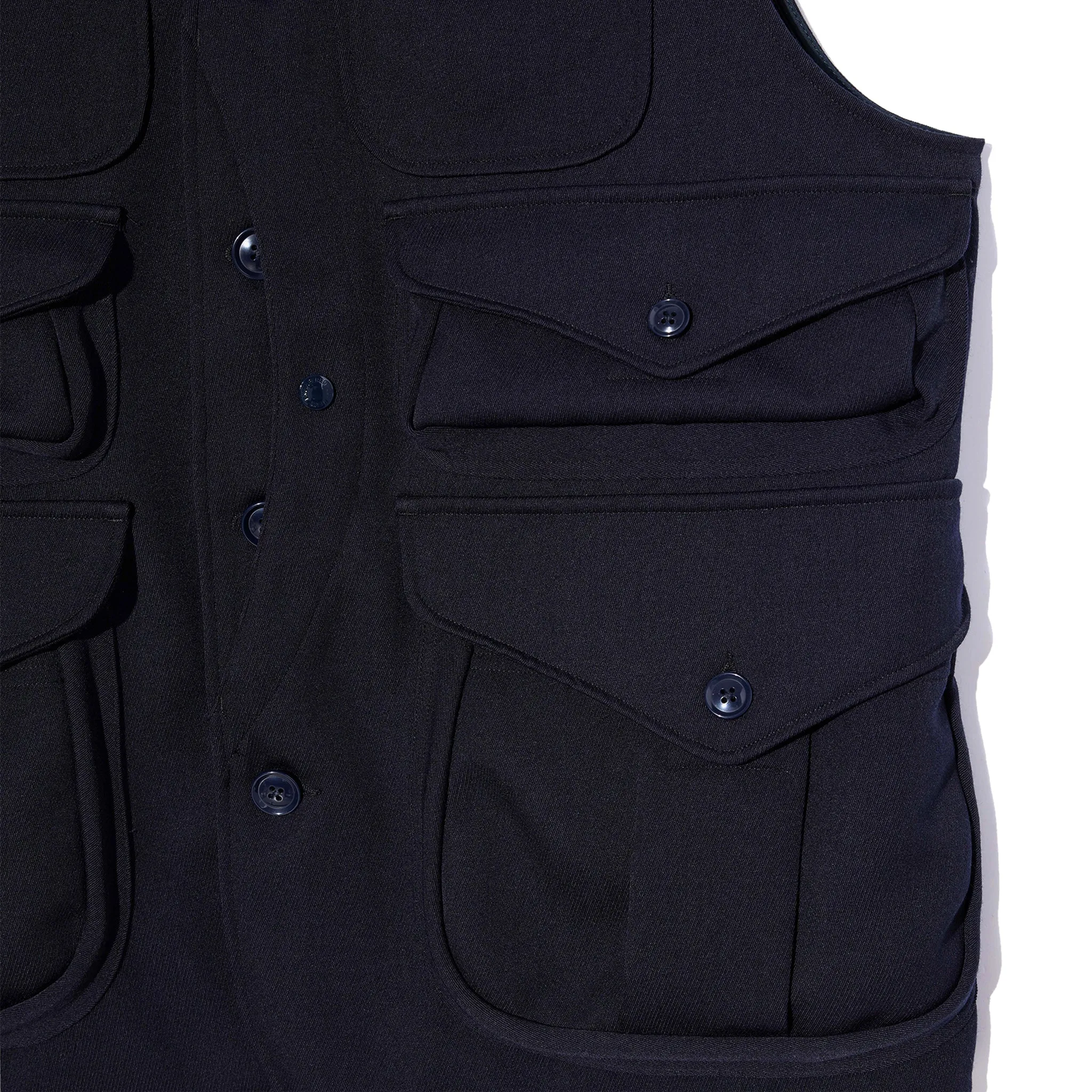 Hunting Jacket - Dark Navy Heavy Wool Elastique sold by BlackBlue product image thumbnail 3