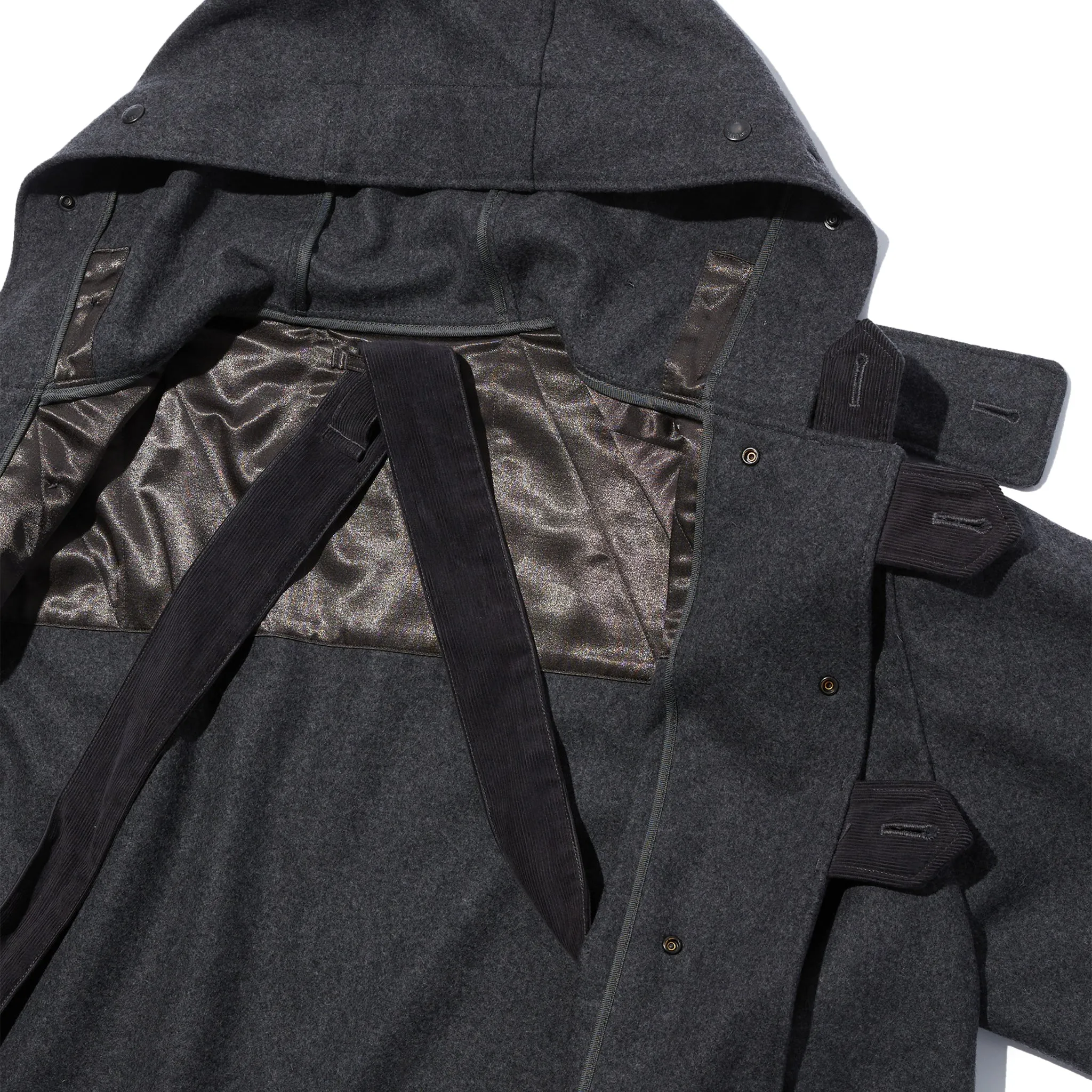 Duffle Coat - Grey 24oz Wool Melton sold by BlackBlue product image thumbnail 3