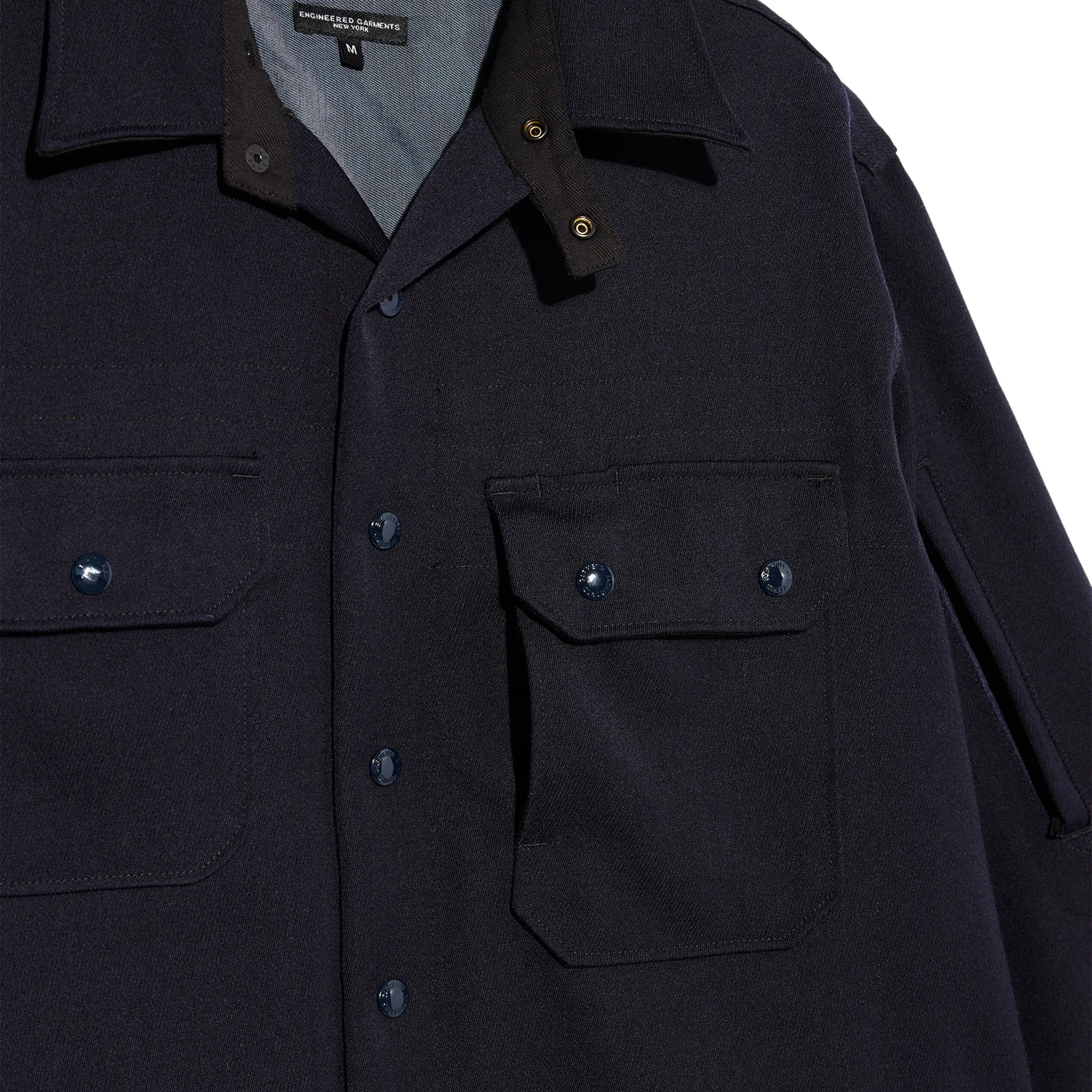 CPO Shirt Jacket - Dark Navy Heavy Wool Elastique sold by BlackBlue product image thumbnail 3