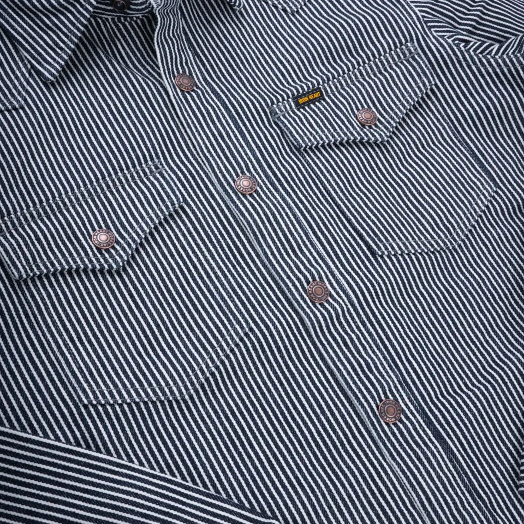IHSH-421-IND 12oz Hickory Stripe CPO Shirt - Indigo sold by BlackBlue product image thumbnail 5