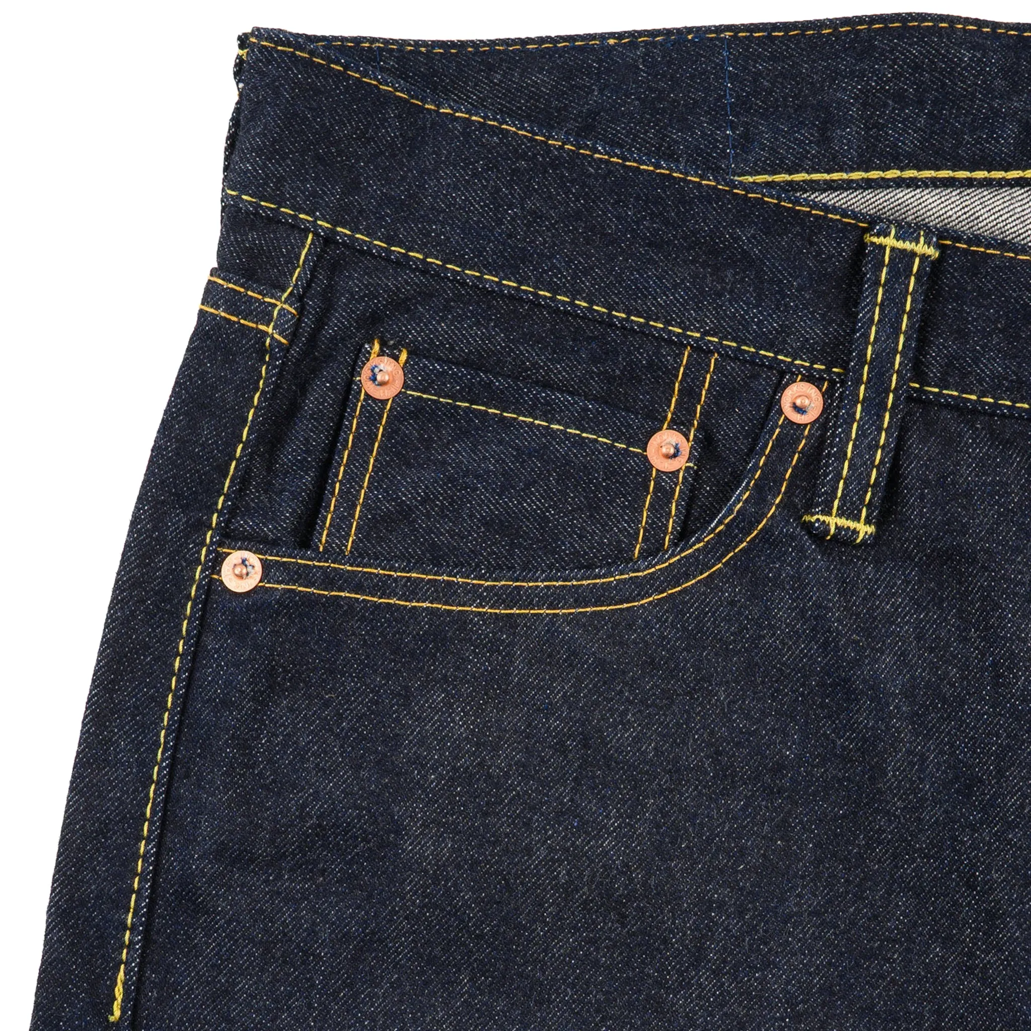 IH-777S-142 14oz Selvedge Denim Slim Tapered Cut Jeans - Indigo sold by BlackBlue product image thumbnail 4