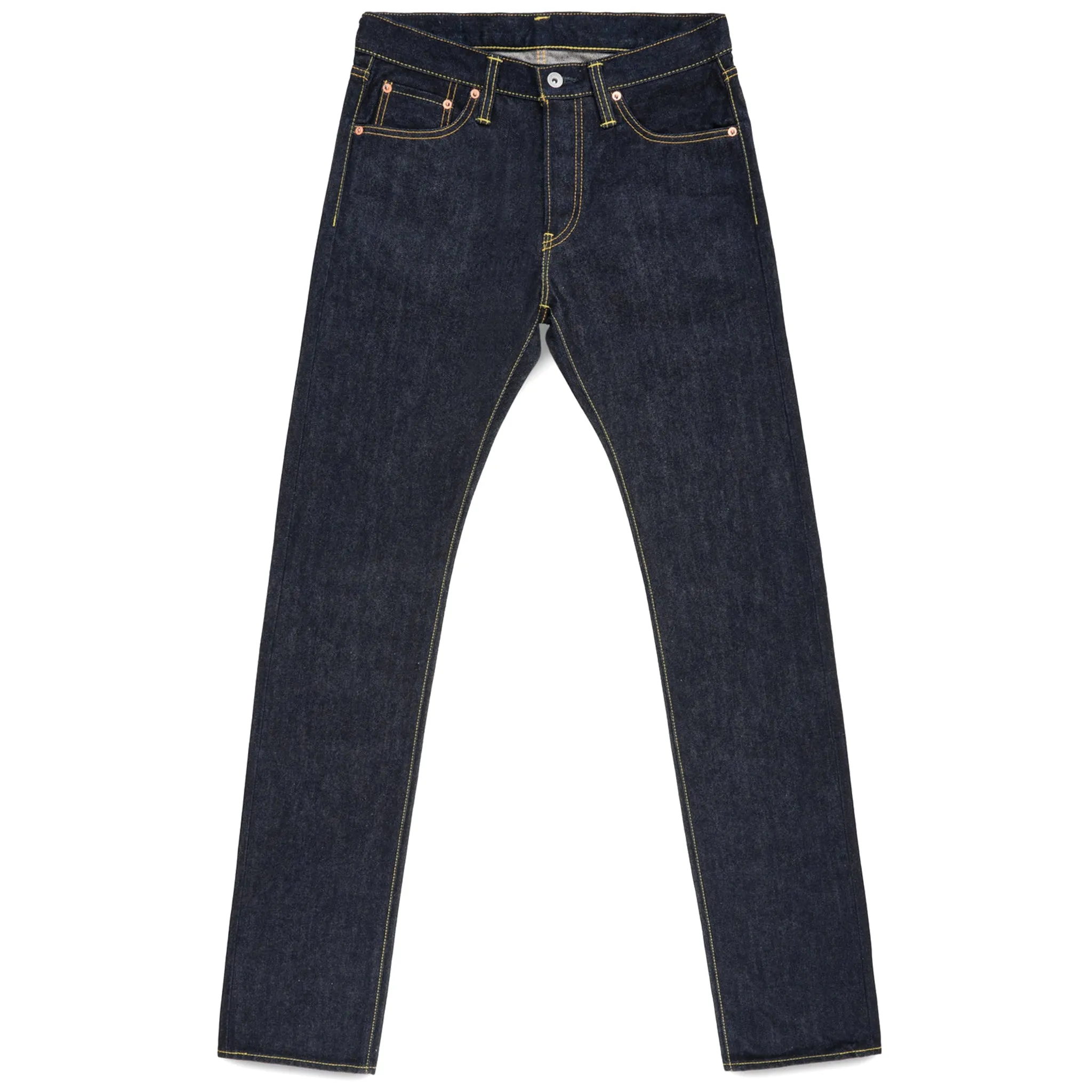 IH-777S-142 14oz Selvedge Denim Slim Tapered Cut Jeans - Indigo sold by BlackBlue product image thumbnail 2