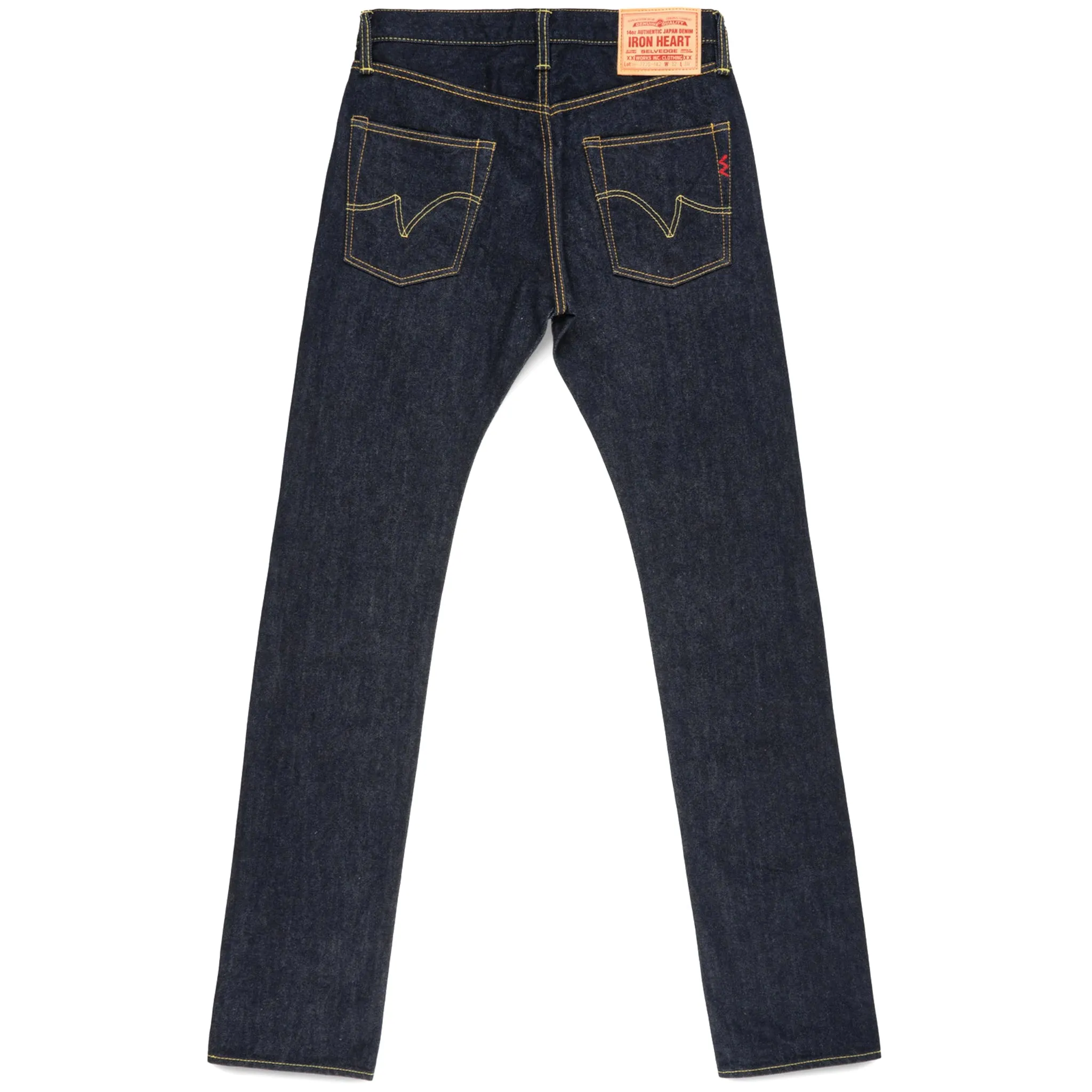 IH-777S-142 14oz Selvedge Denim Slim Tapered Cut Jeans - Indigo sold by BlackBlue product image thumbnail 3